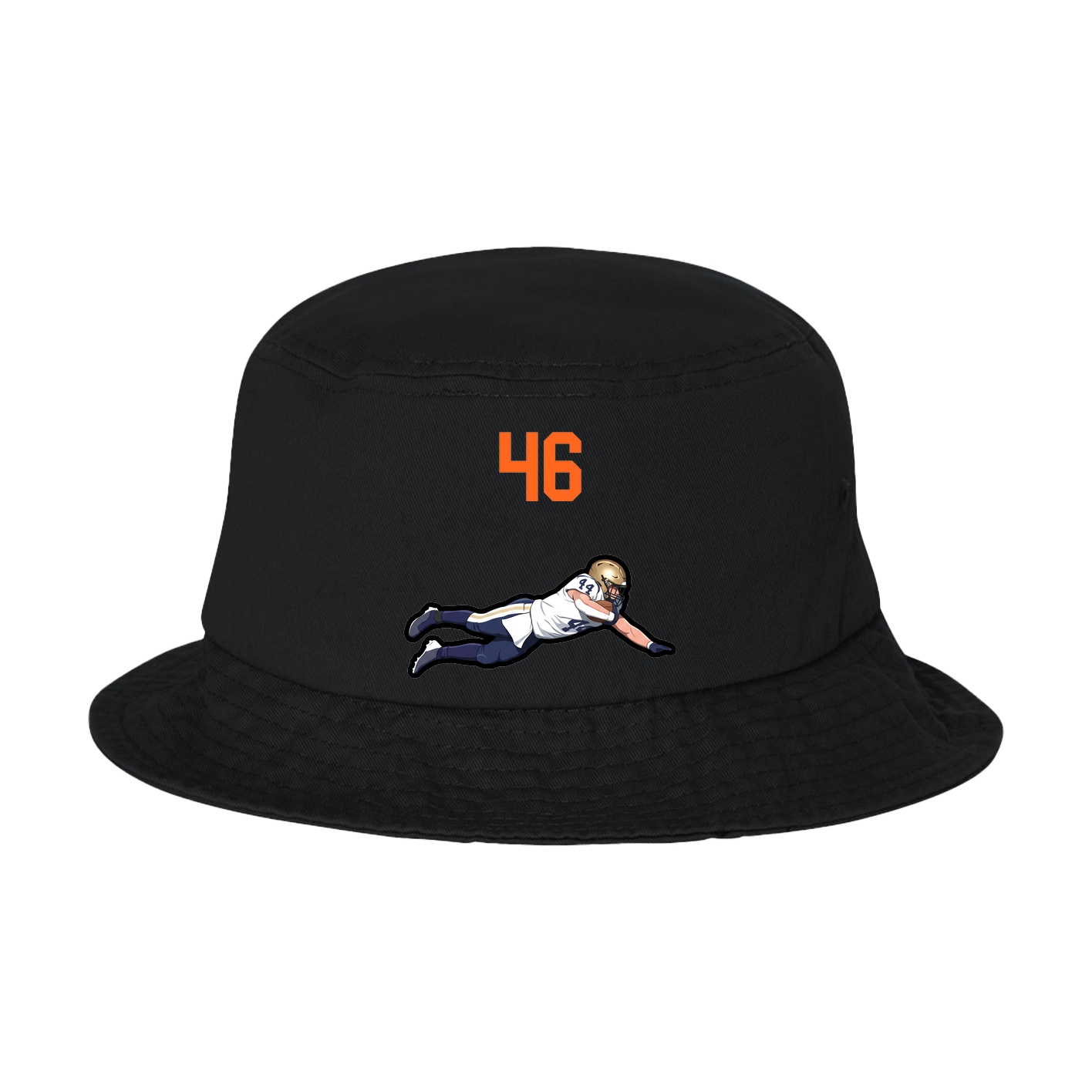 Bucket Cap — Number Top in Black