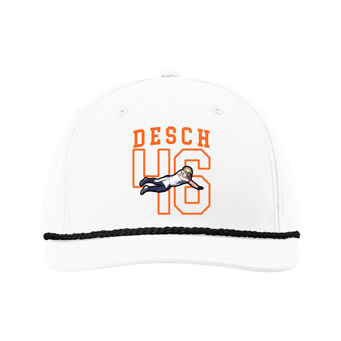 Five-Panel Classic Rope Cap — Shirsey in White