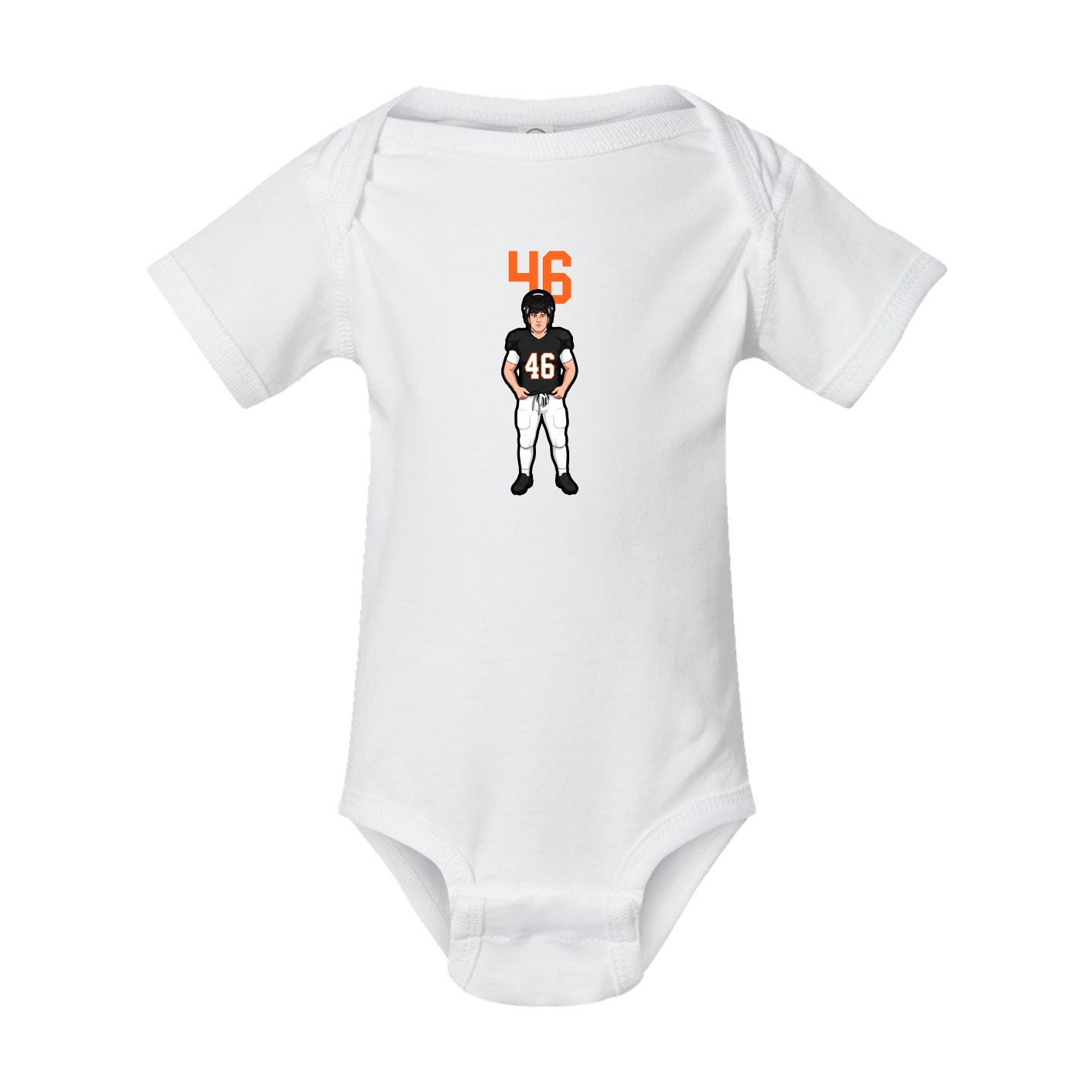 Baby Onesie — Number Top in White