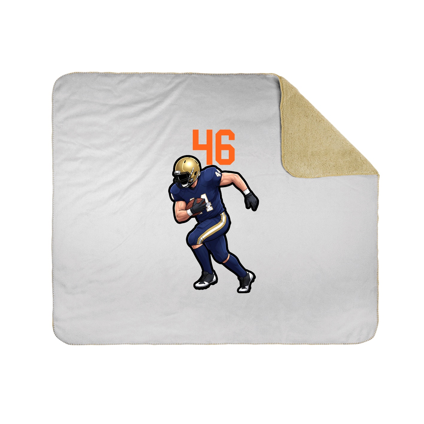 Throw Blanket — Number Top in White