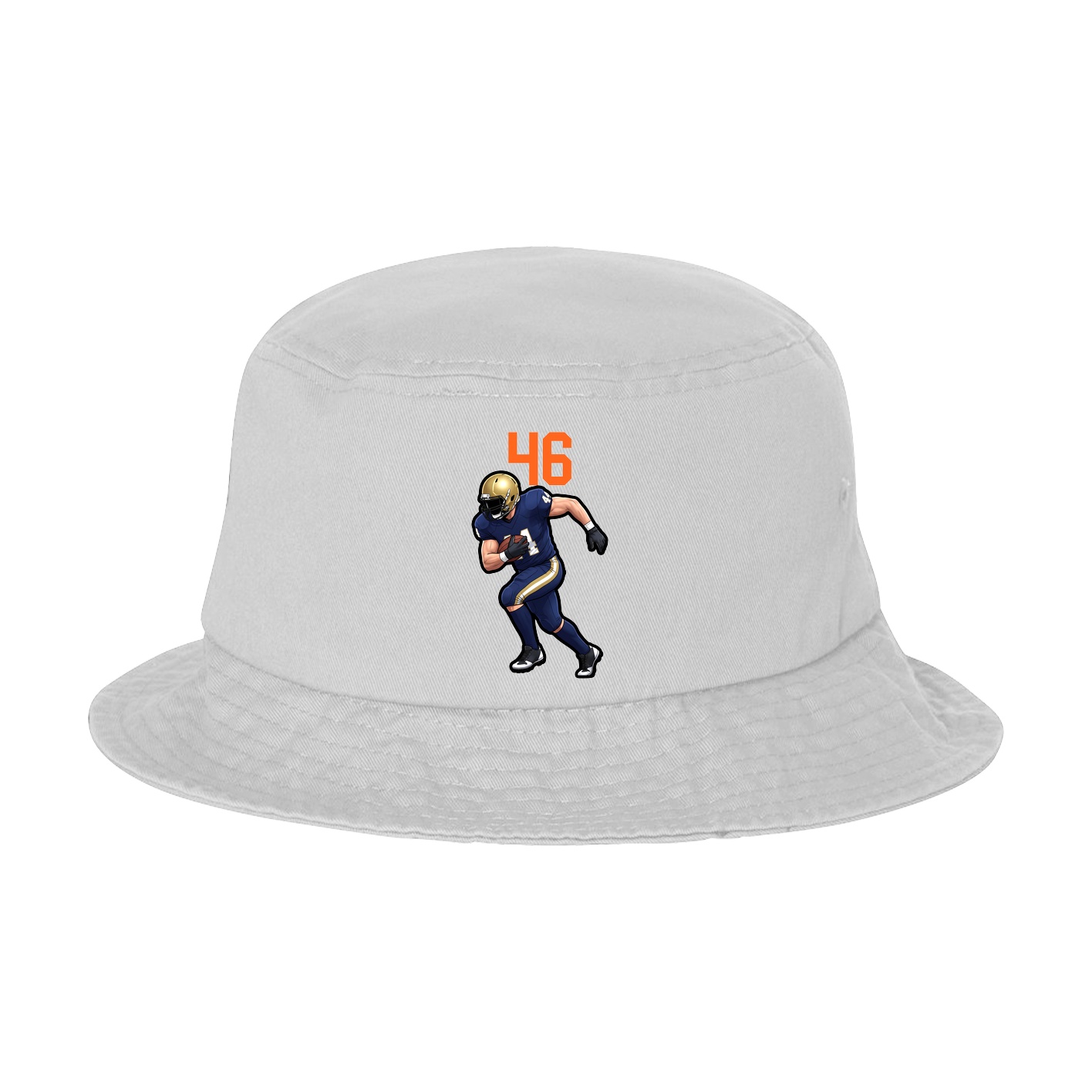 Bucket Cap — Number Top in White