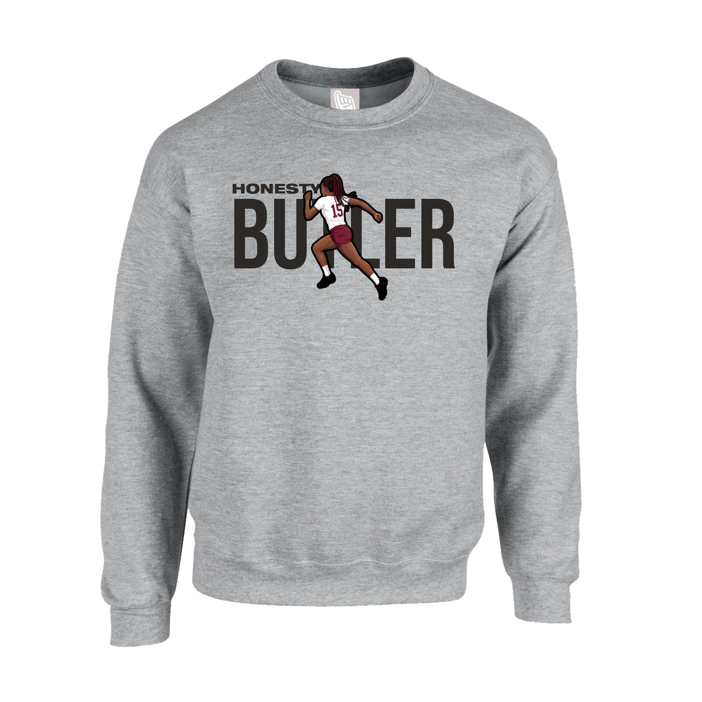 Fleece Crew — Player Name in Grey