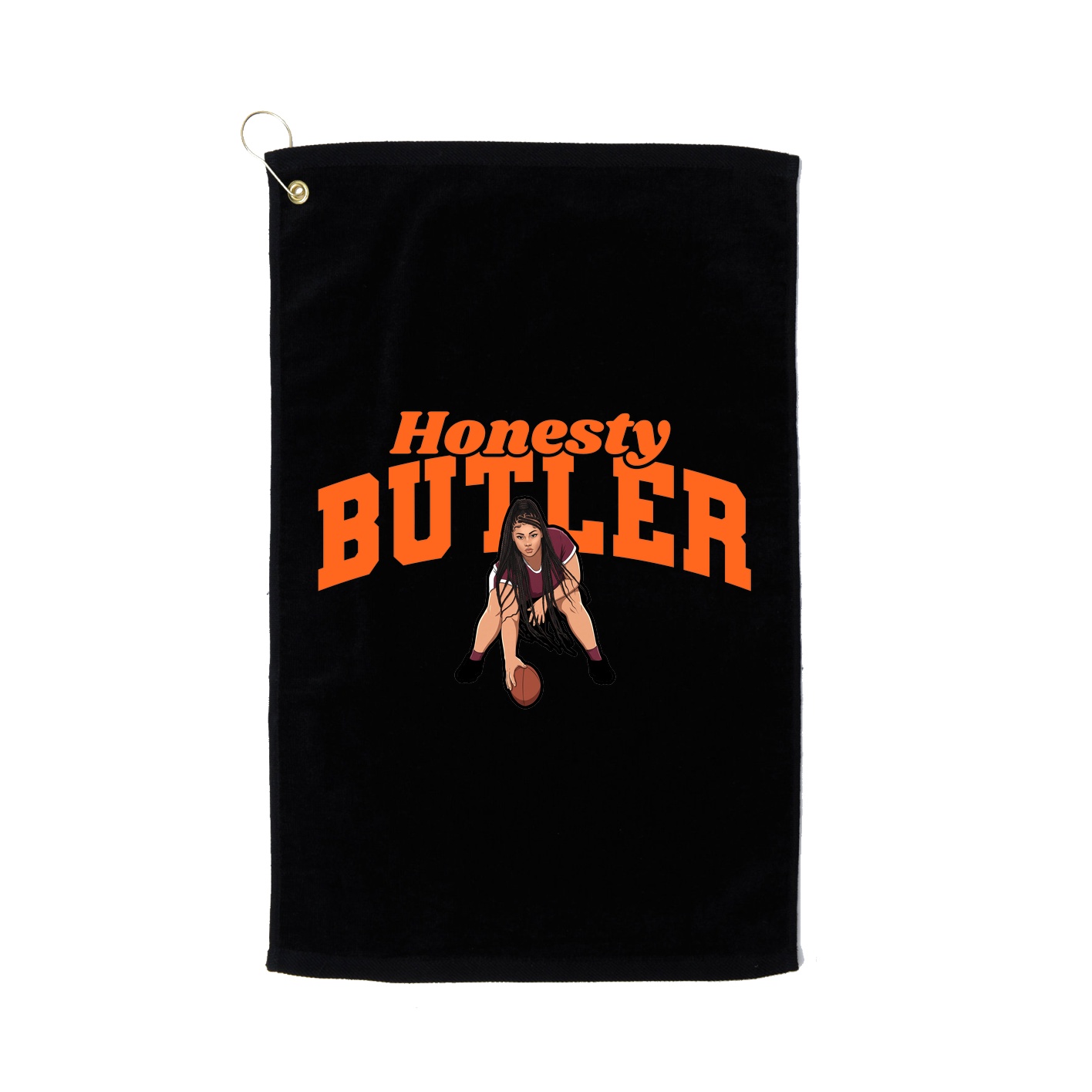 Golf Towel — Signature Arch in Black