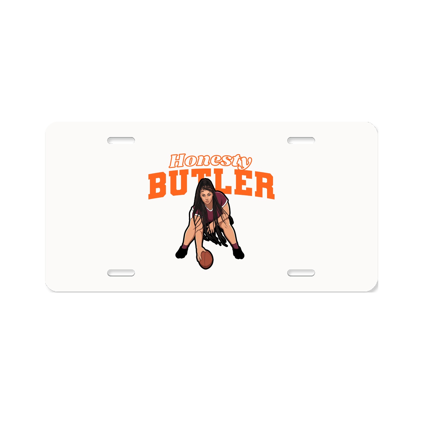 License Plate — Name Arch in Classic