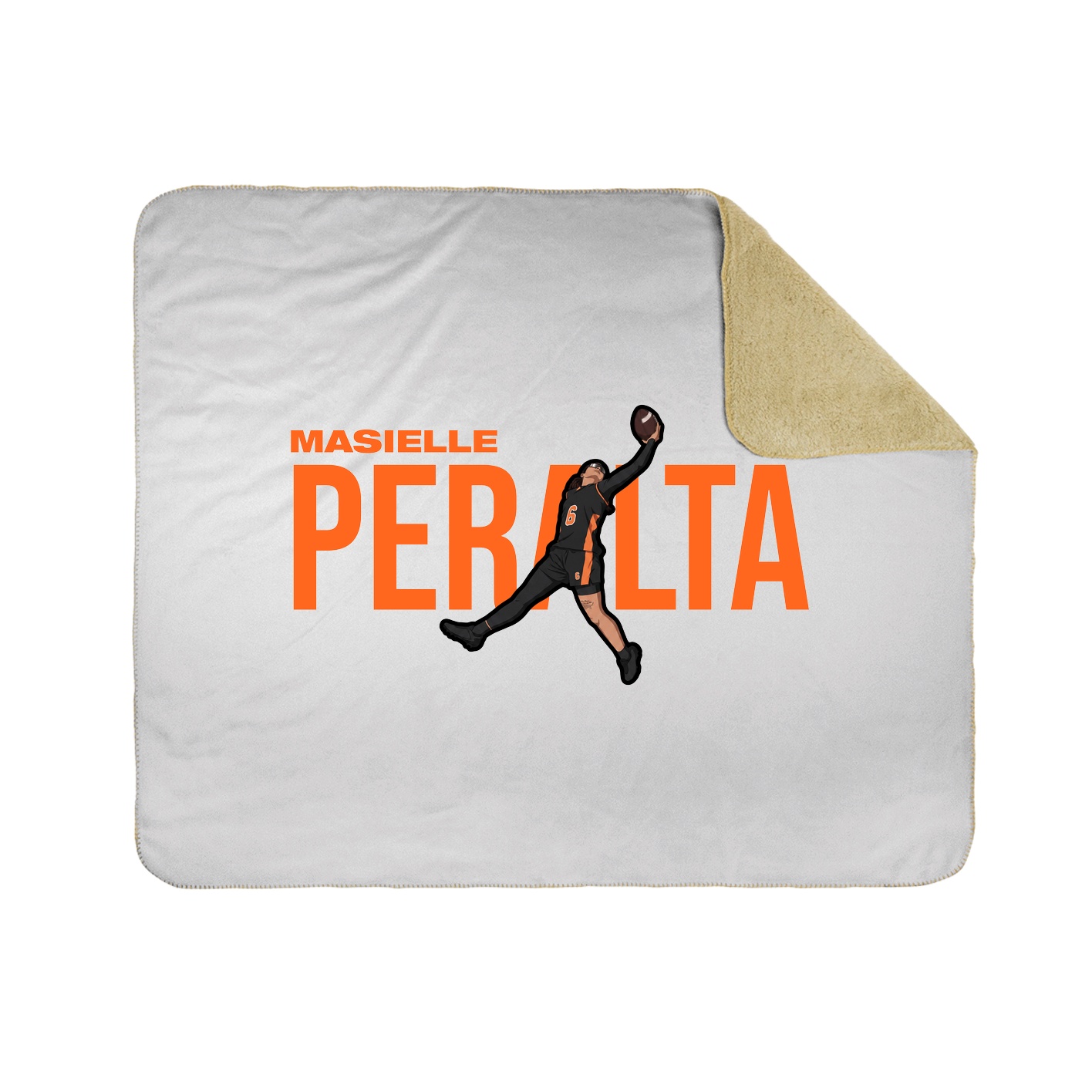 Throw Blanket — Player Name in White