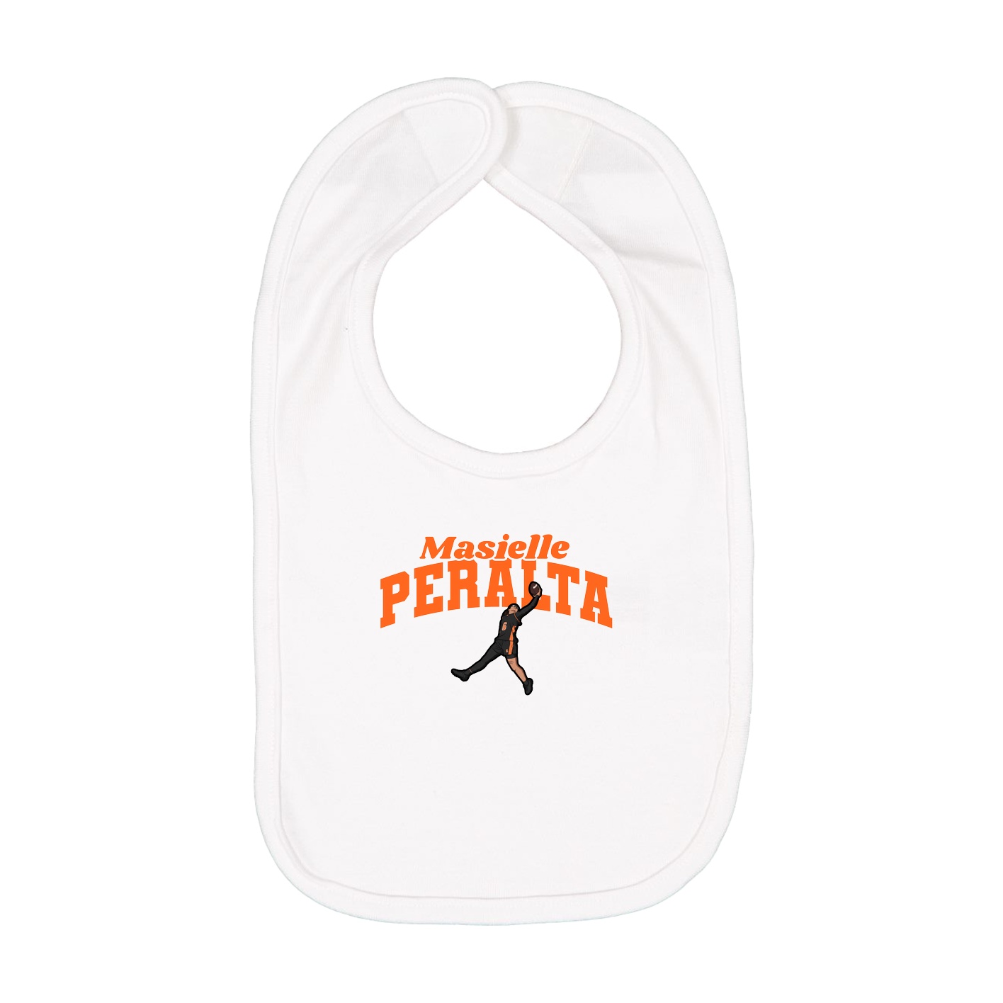 Infant Bib — Signature Arch in White