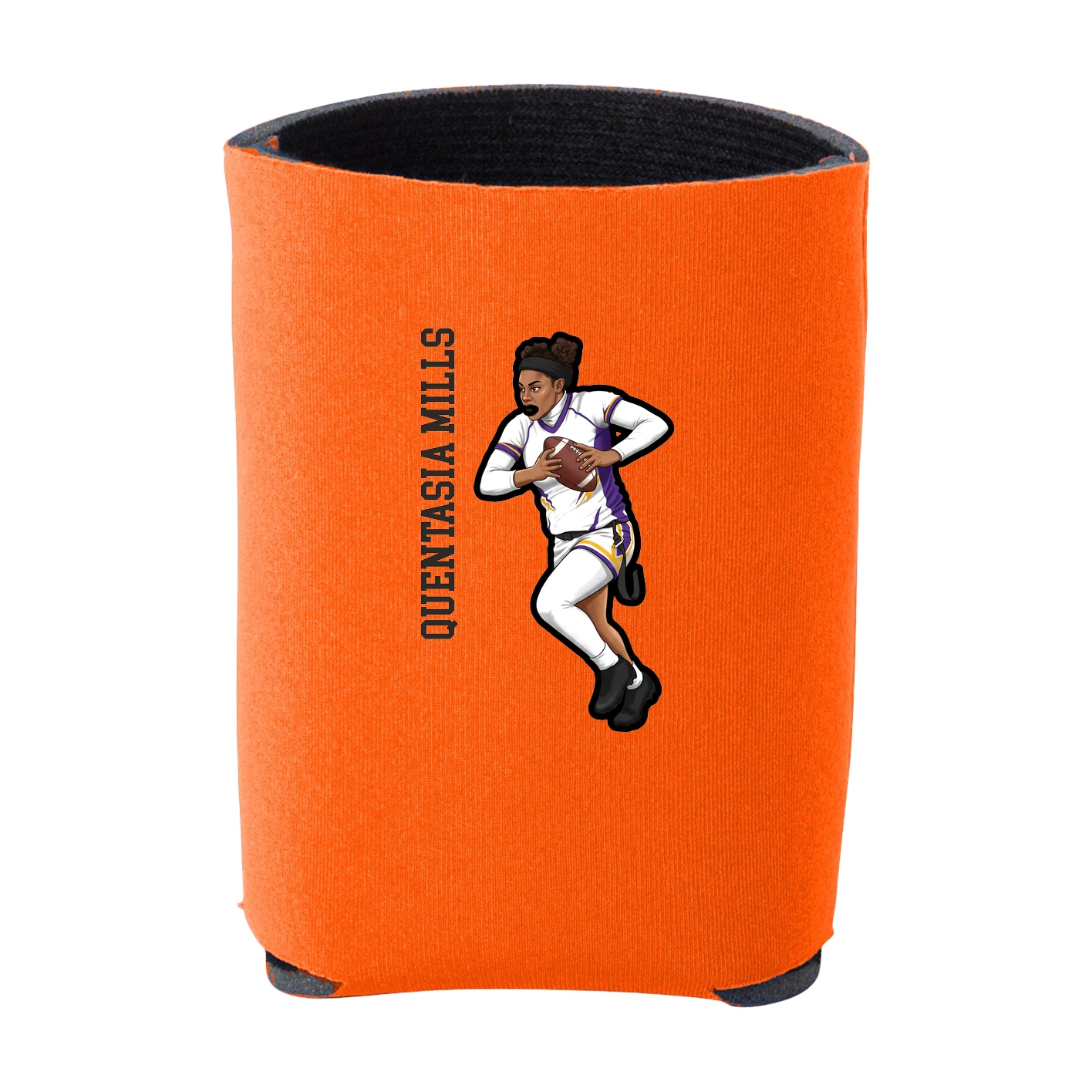 Can Holder — Name Vertical in Orange