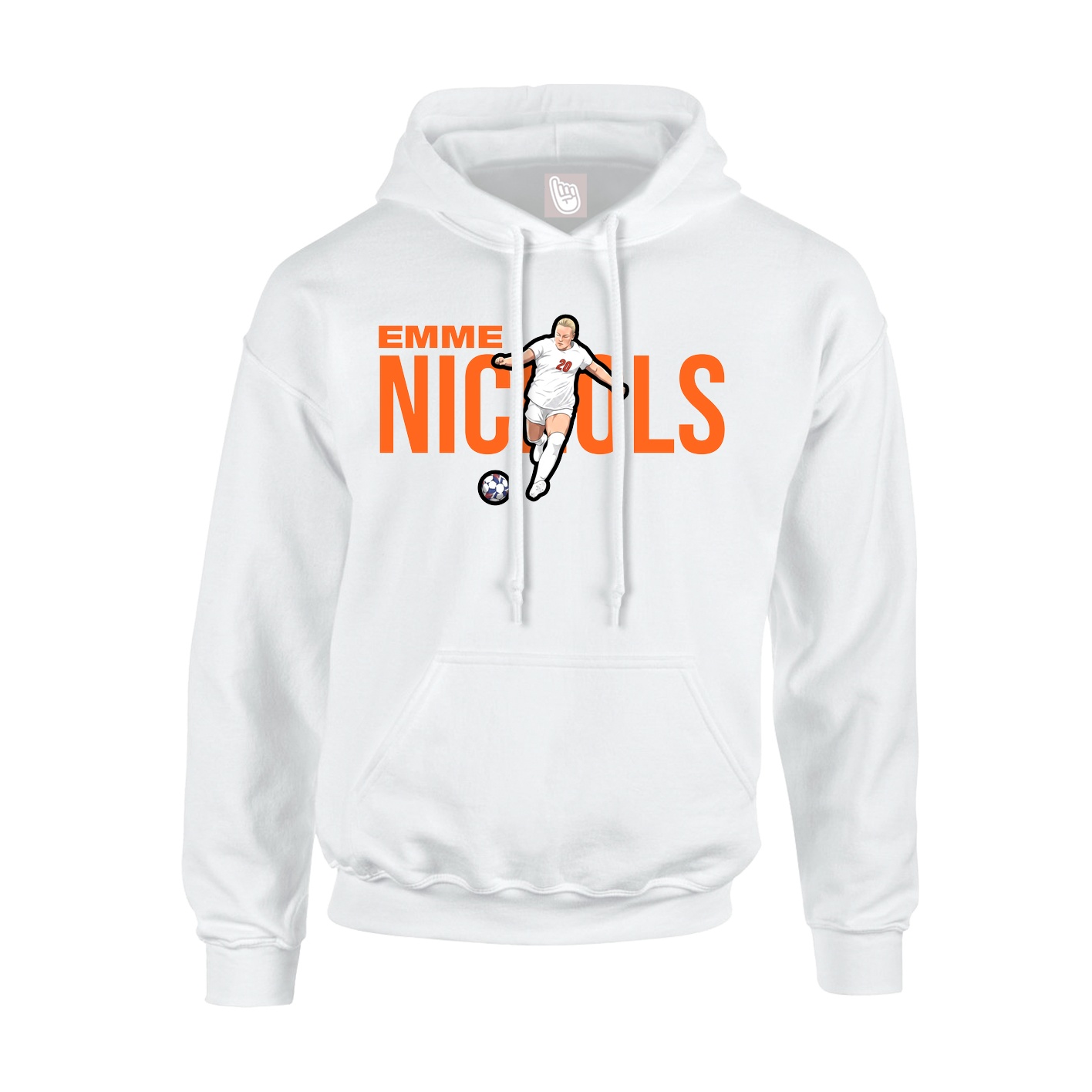 Hoodie — Player Name in White