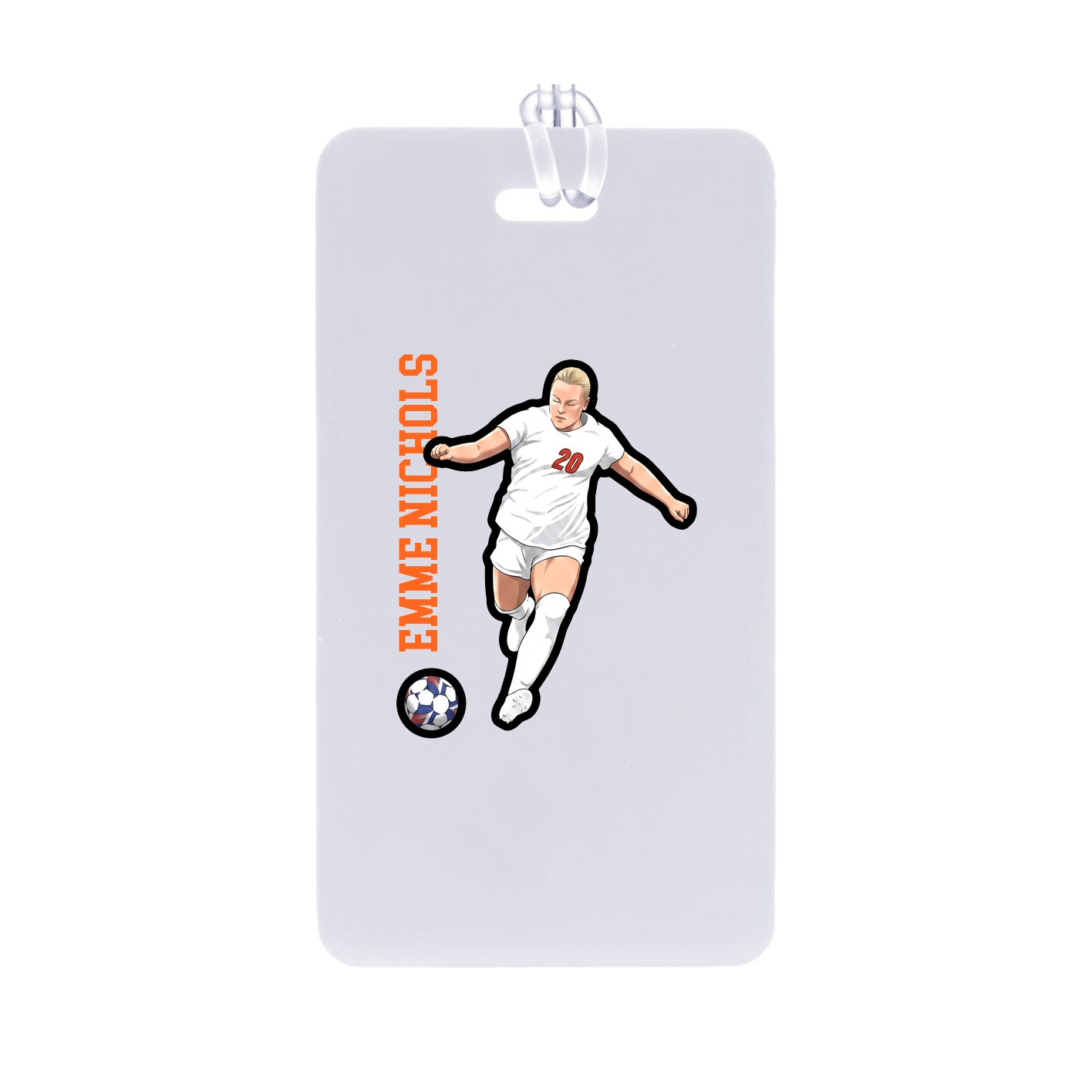 Bag Tag — Name Vertical in Classic