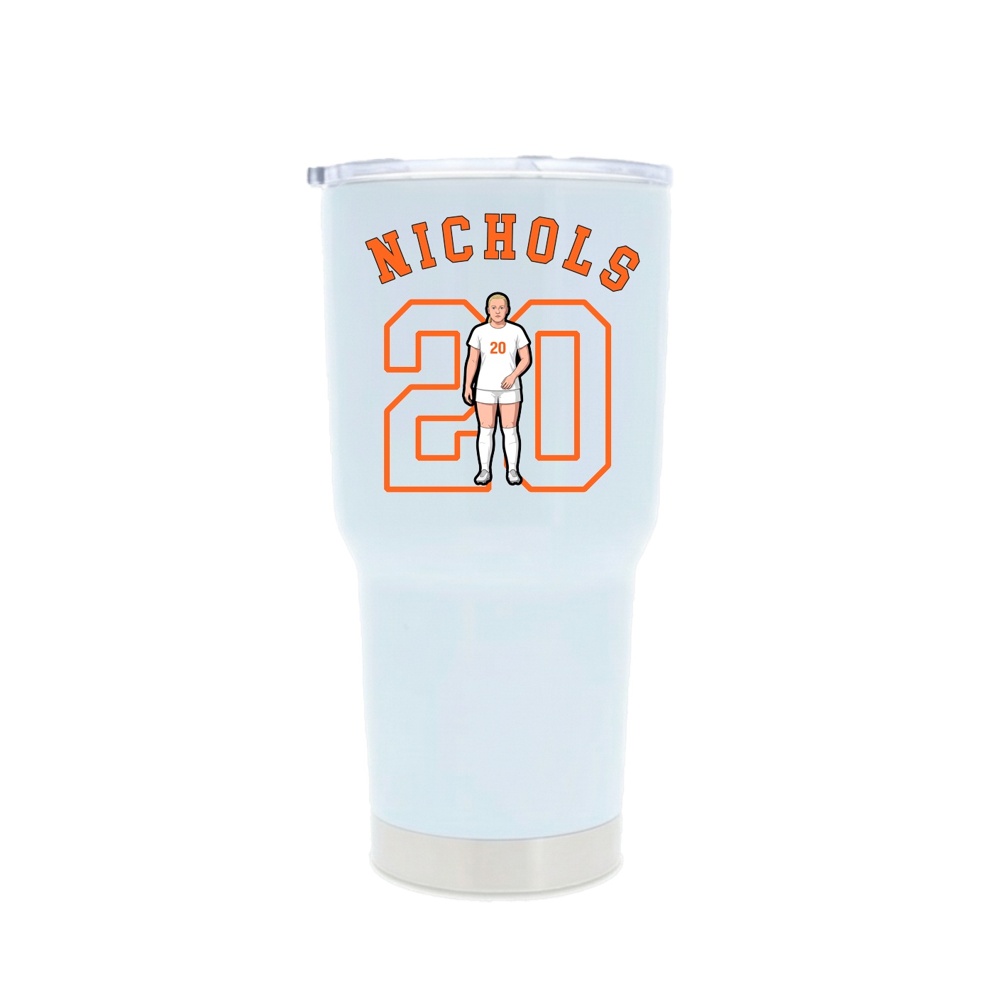 30oz Stainless Steel Tumbler — Shirsey Arch in White
