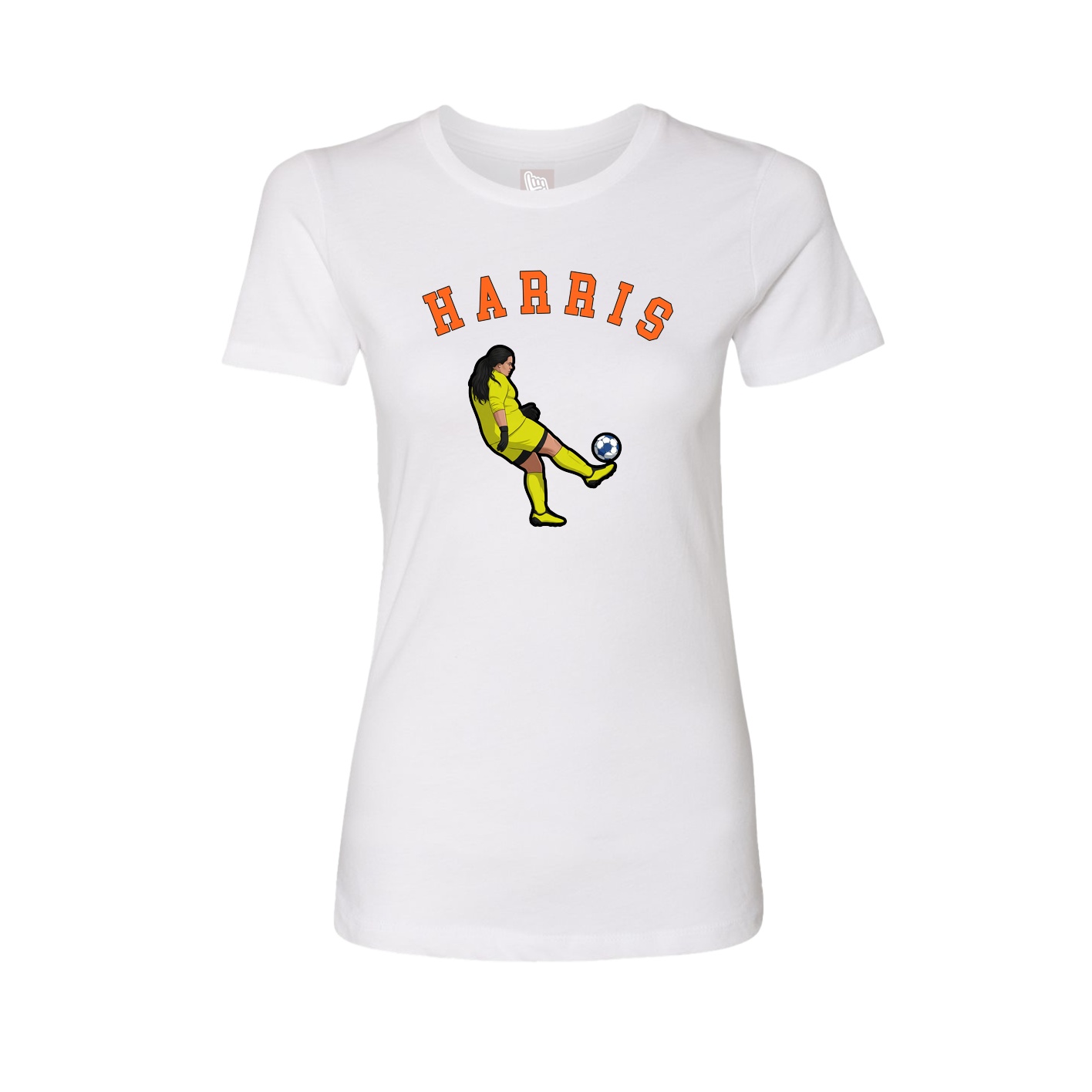 Fitted Women's Tee — Shirsey Arch in White