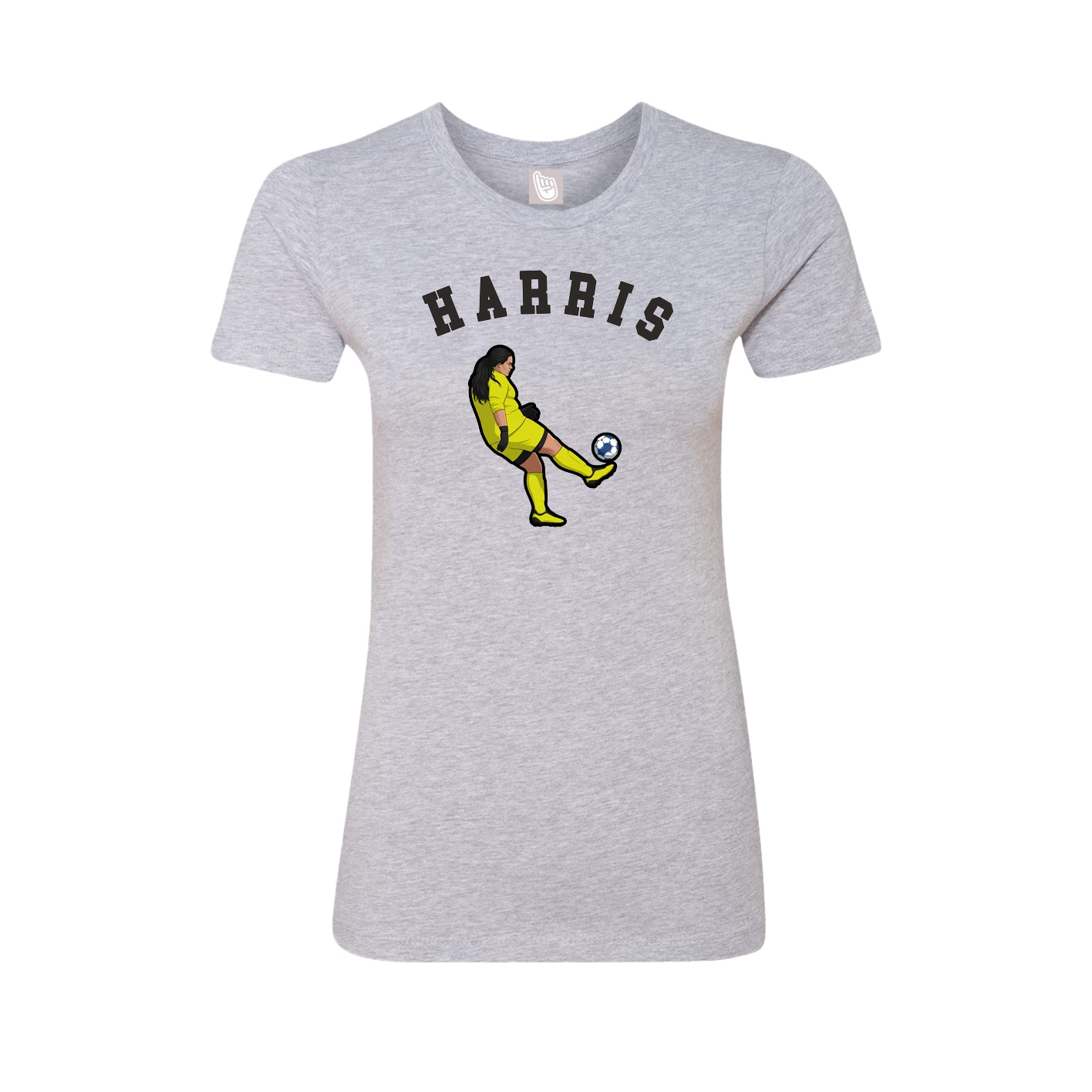 Fitted Women's Tee — Shirsey Arch in Grey