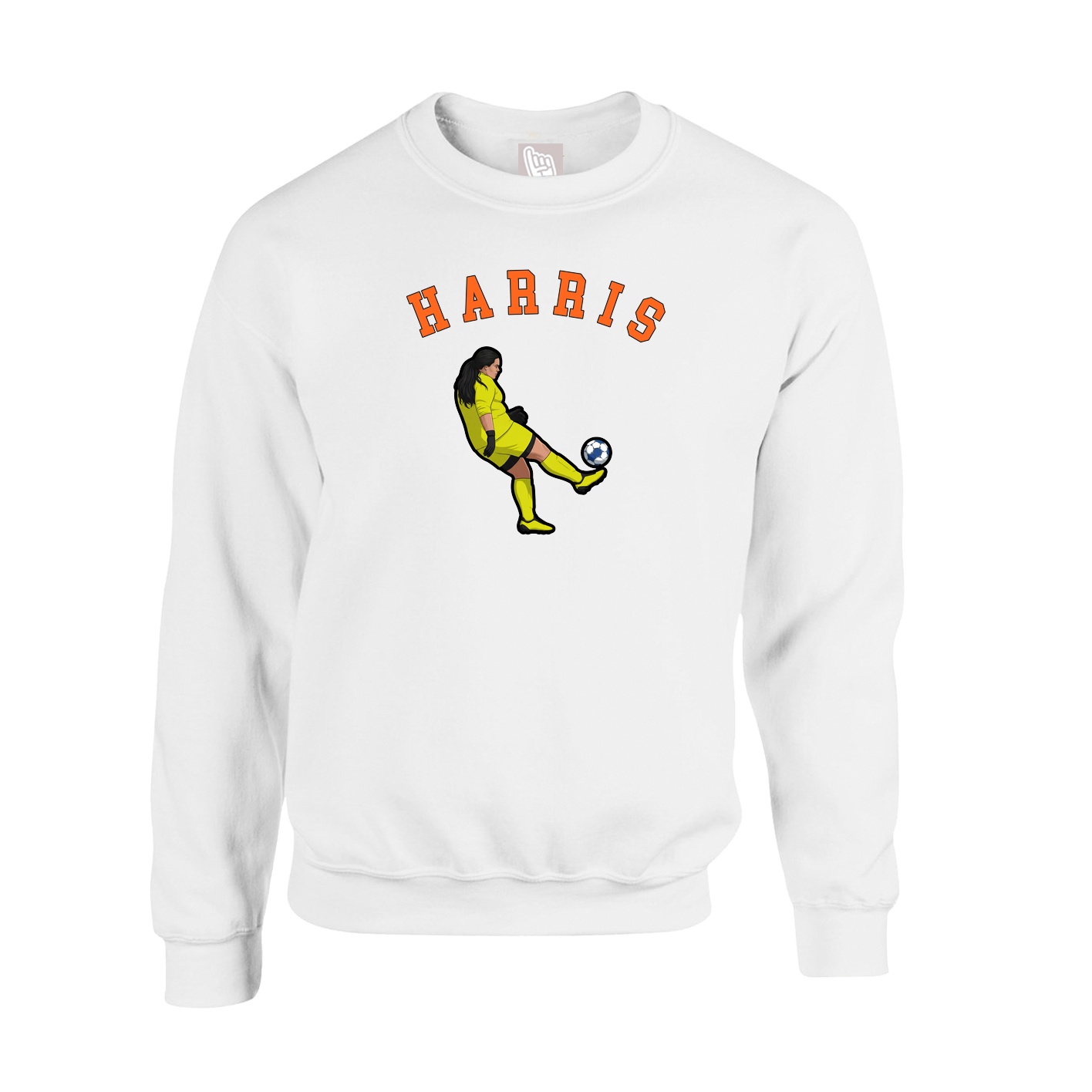 Fleece Crew — Shirsey Arch in White