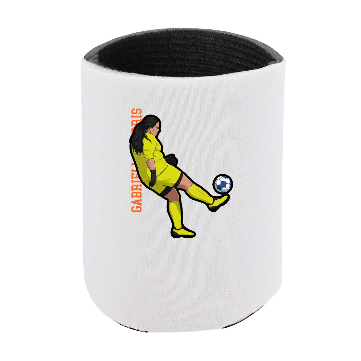 Can Holder — Name Vertical in White