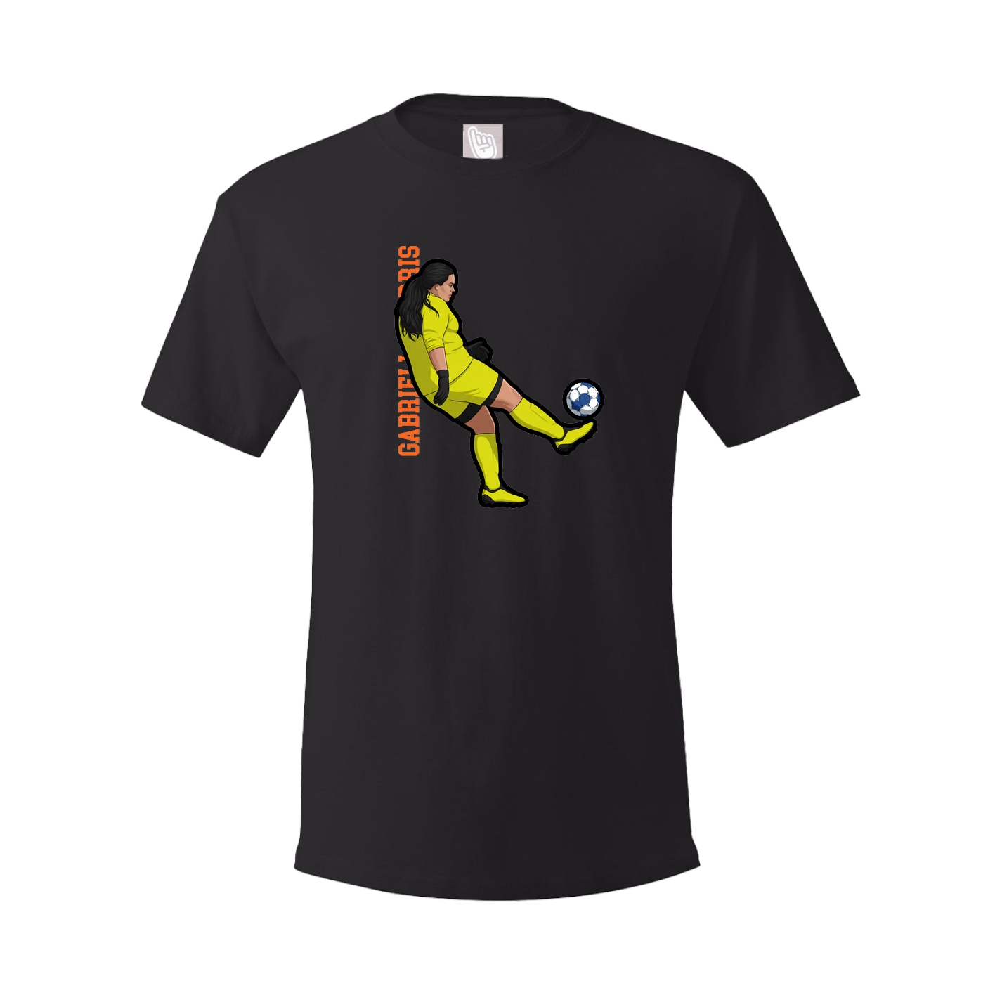 Youth Tee — Name Vertical in Black