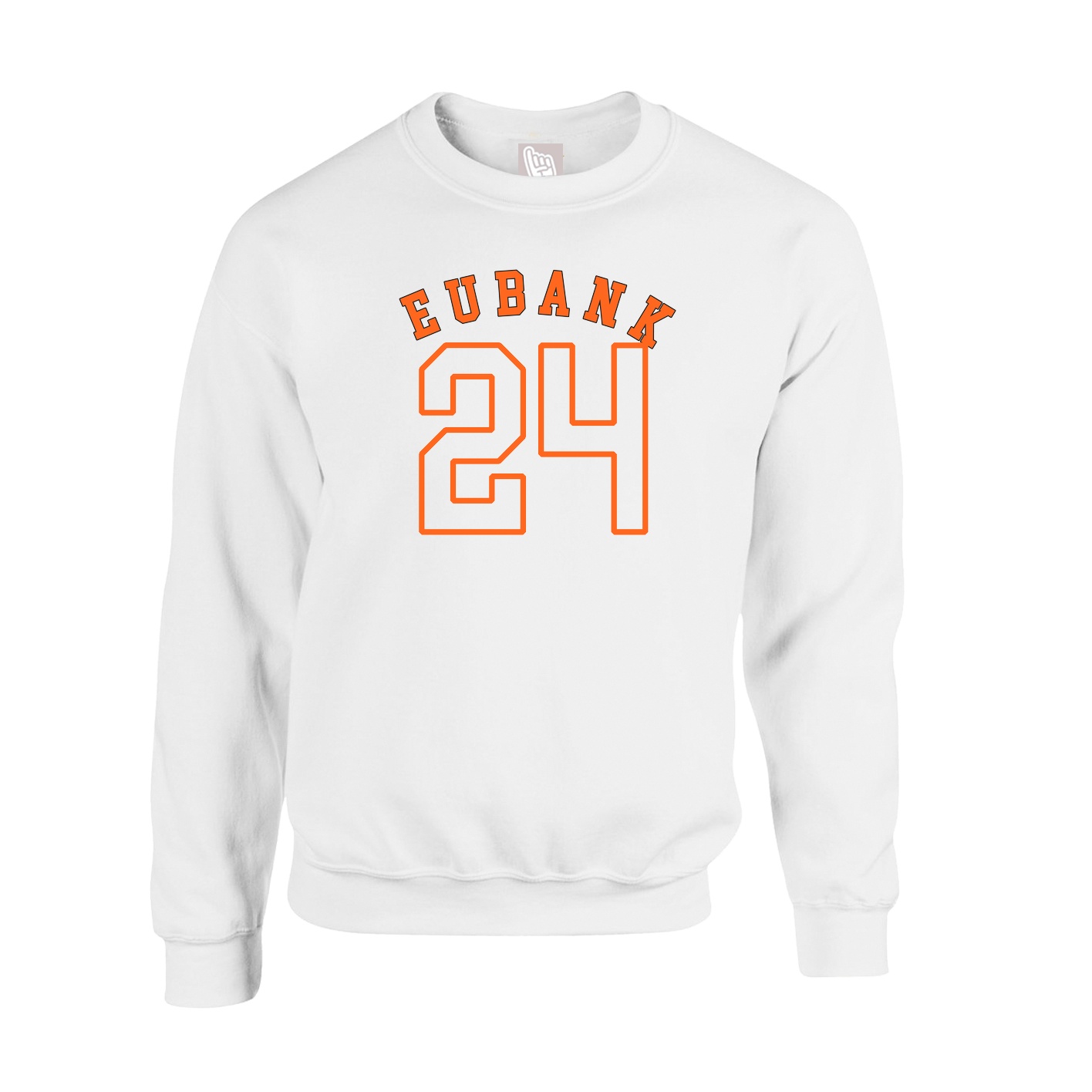 Fleece Crew — Shirsey Arch in White