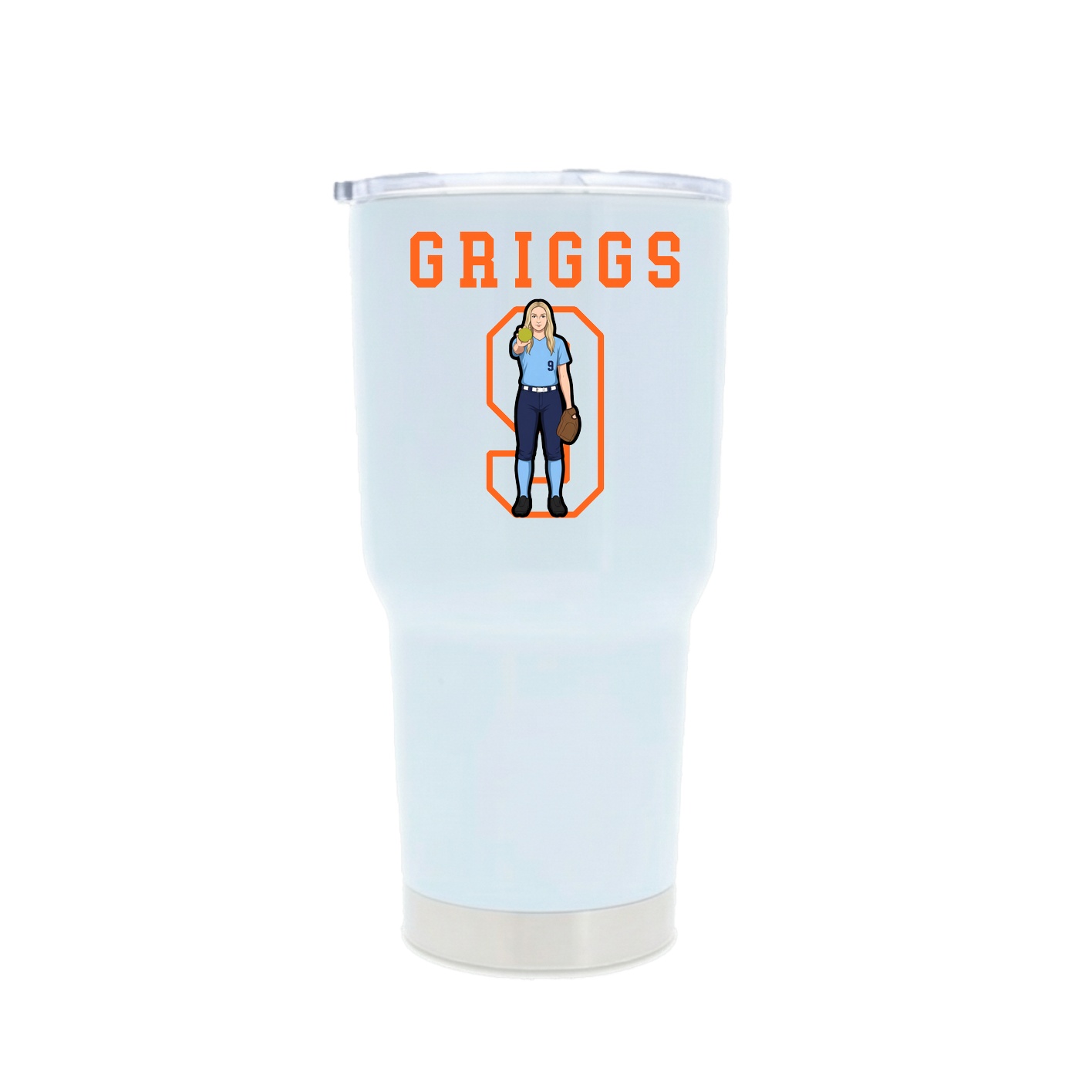 30oz Stainless Steel Tumbler — Shirsey in White