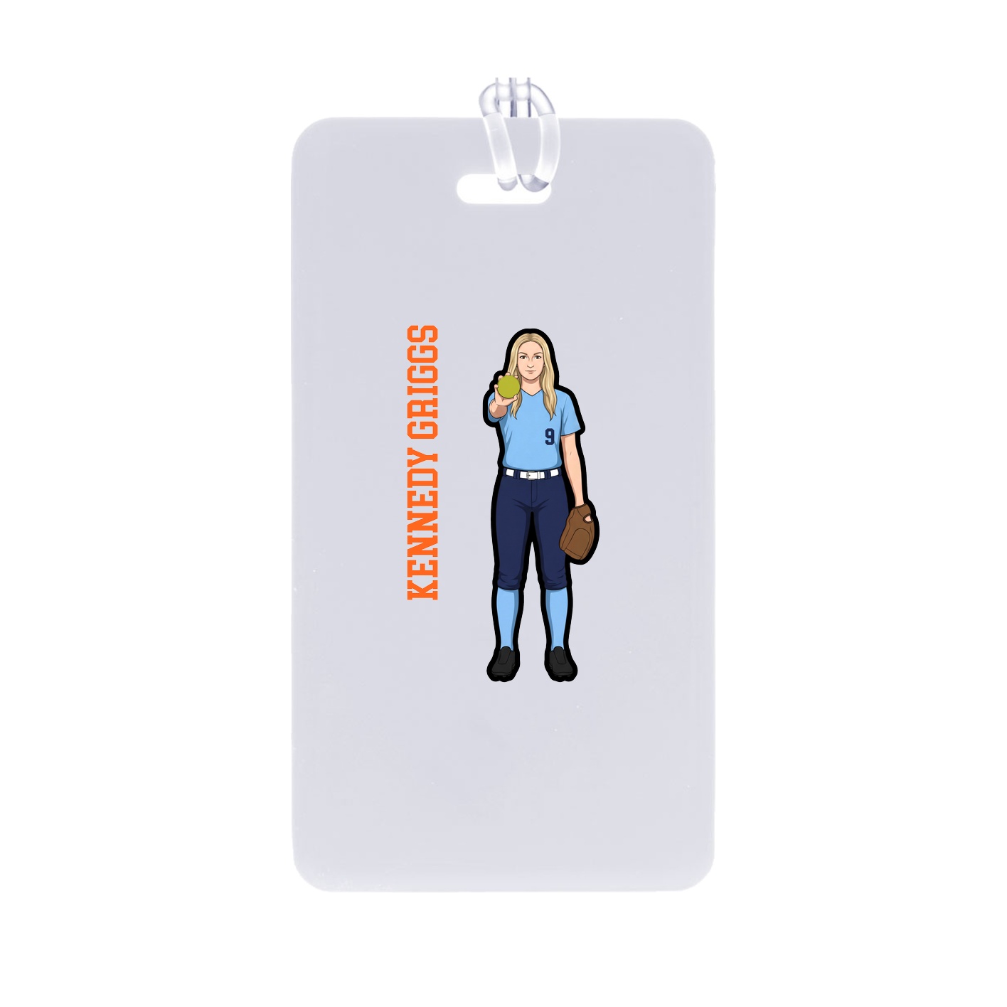 Bag Tag — Name Vertical in Classic