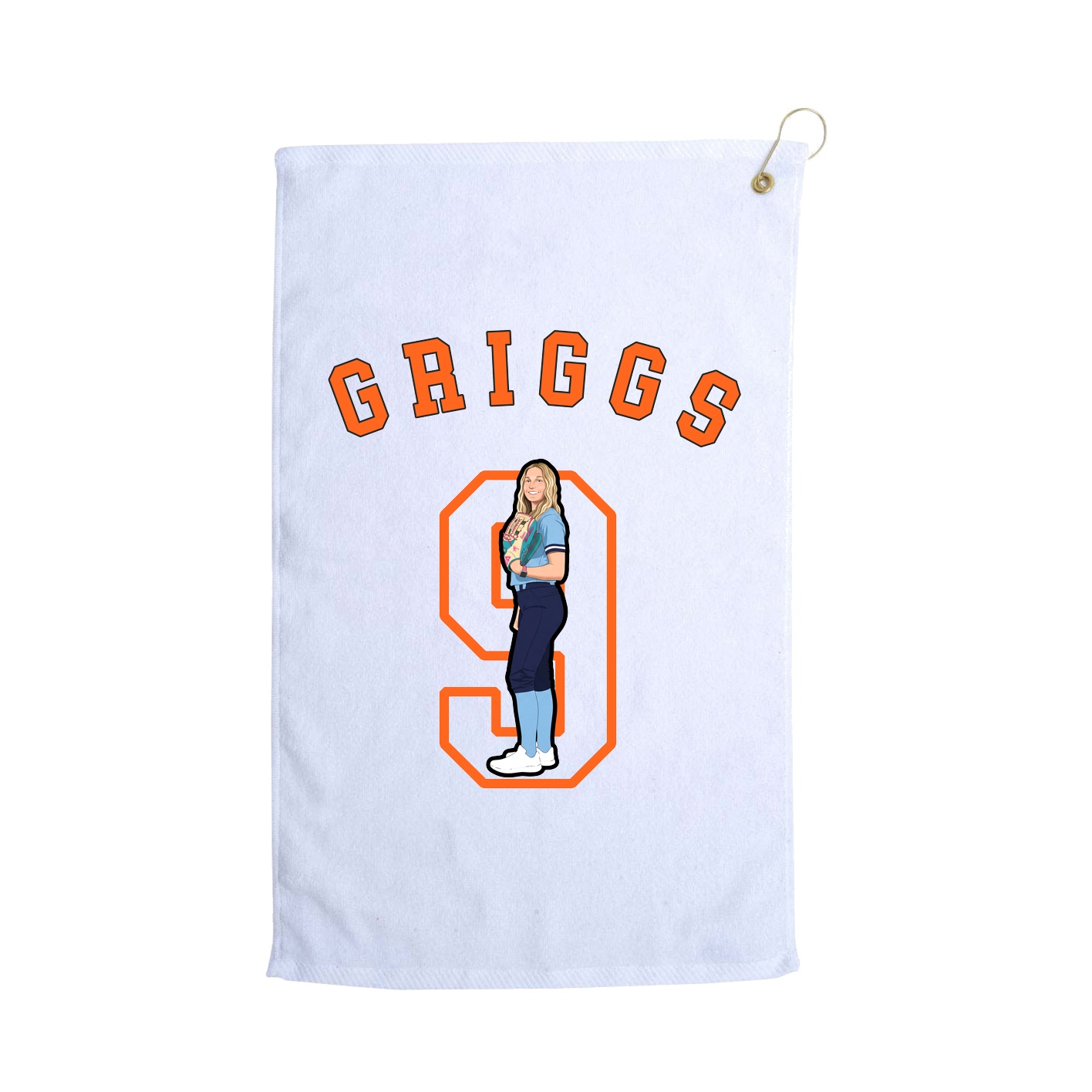 Golf Towel — Shirsey Arch in White