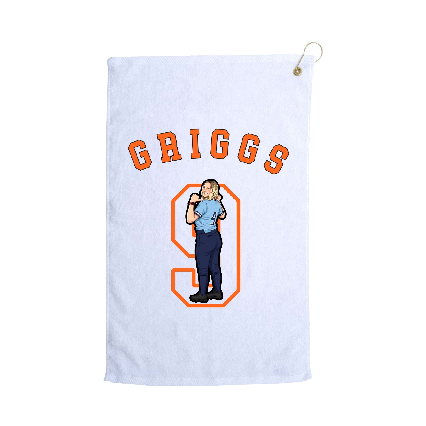 Golf Towel — Shirsey Arch in White