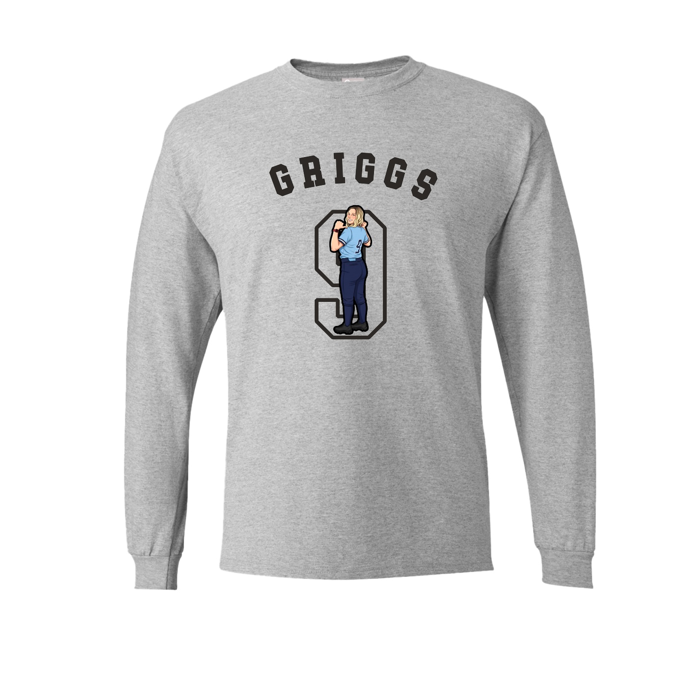 Long Sleeve Tee — Shirsey Arch in Grey