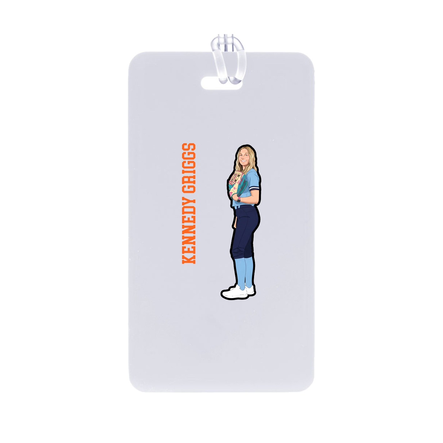 Bag Tag — Name Vertical in Classic