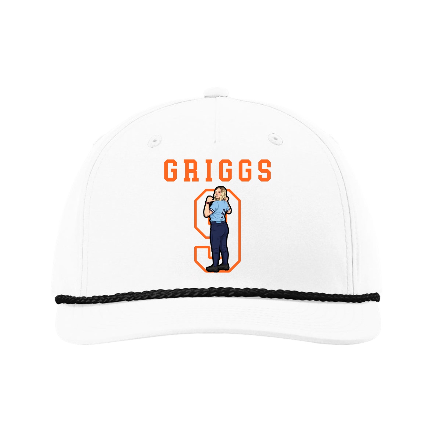 Five-Panel Classic Rope Cap — Shirsey in White