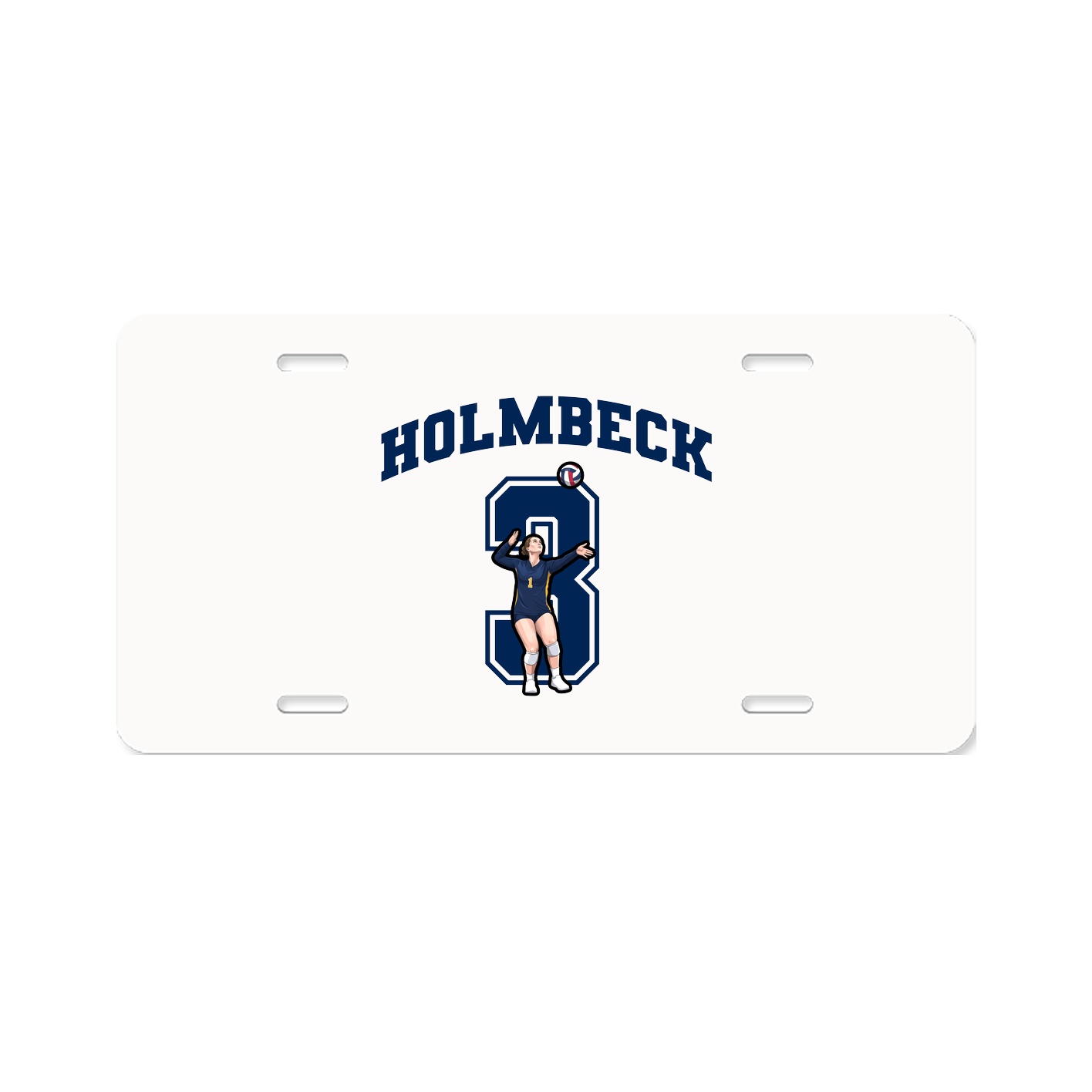 License Plate — Number in Classic
