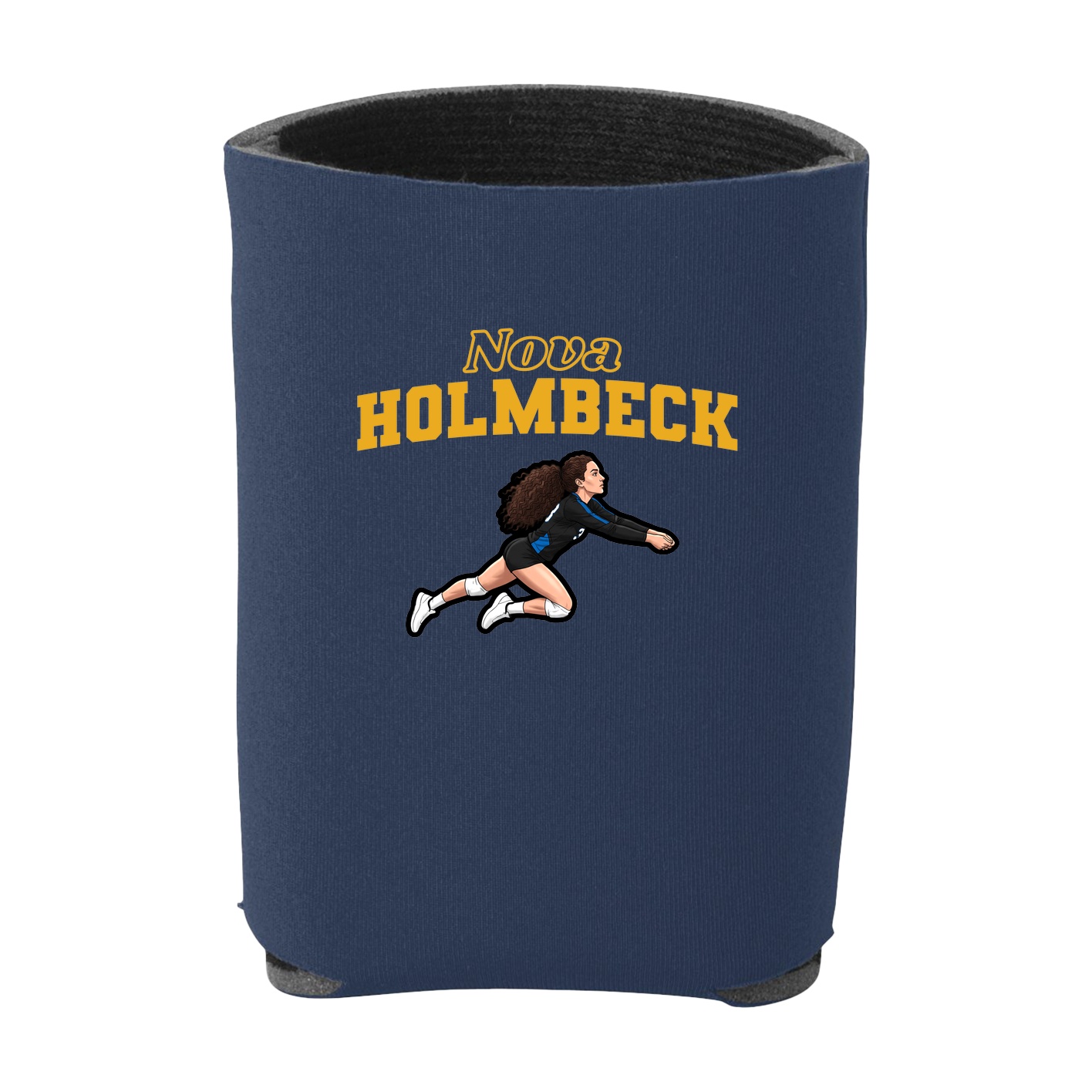 Can Holder — Name Arch in Navy