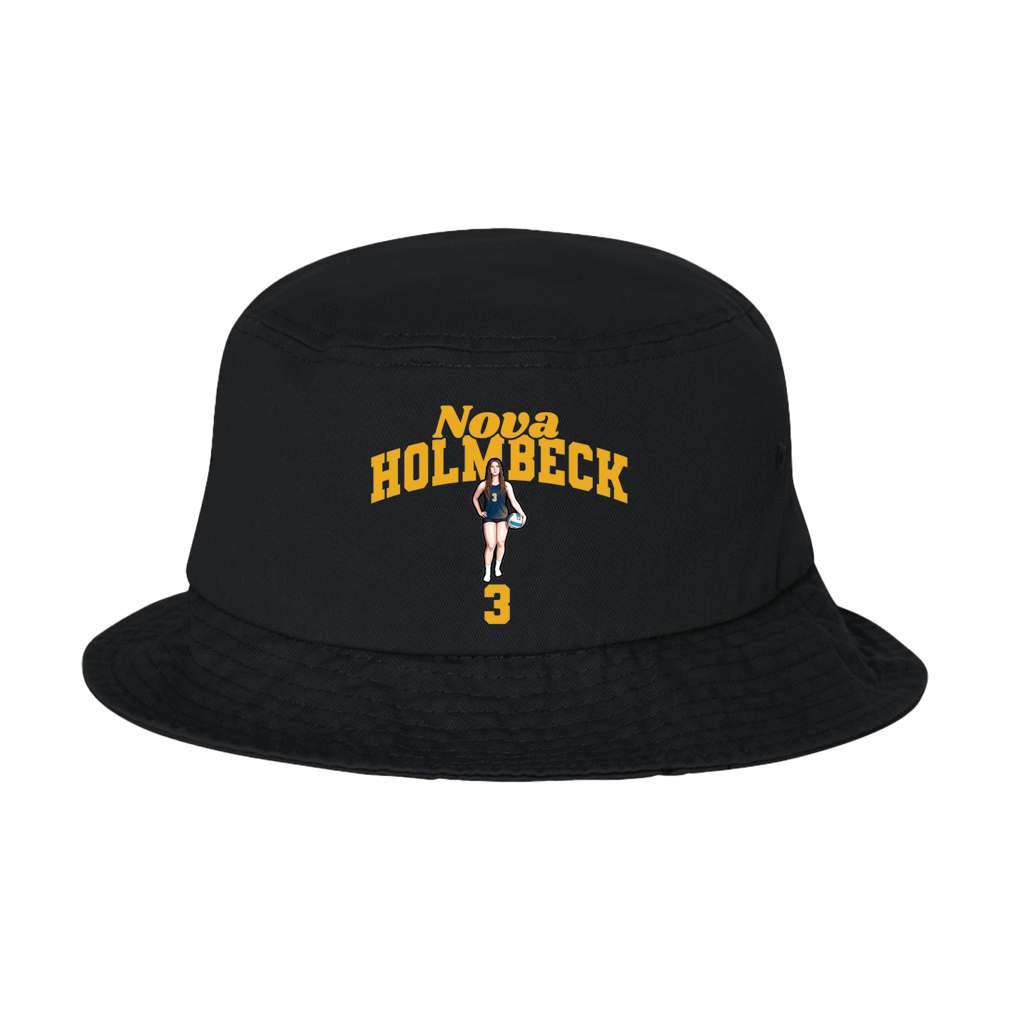 Bucket Cap — Signature Arch in Black