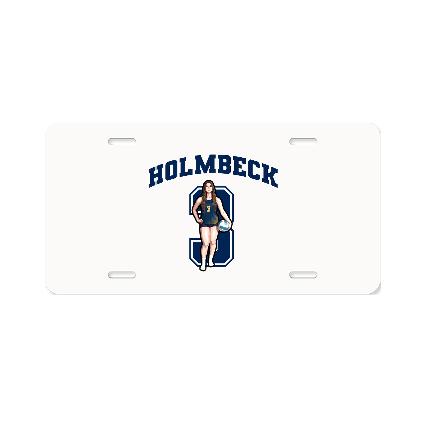 License Plate — Number in Classic