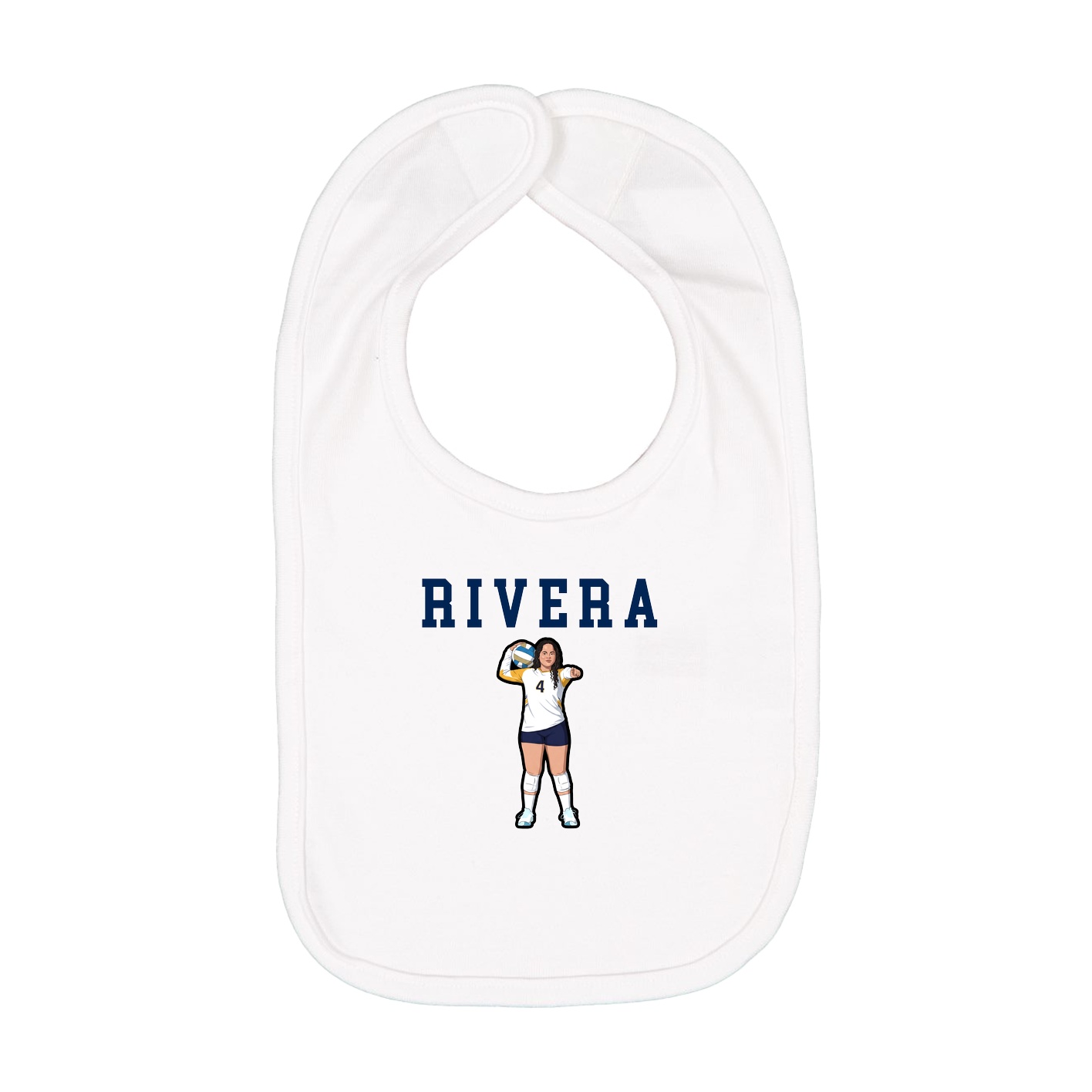 Infant Bib — Shirsey in White