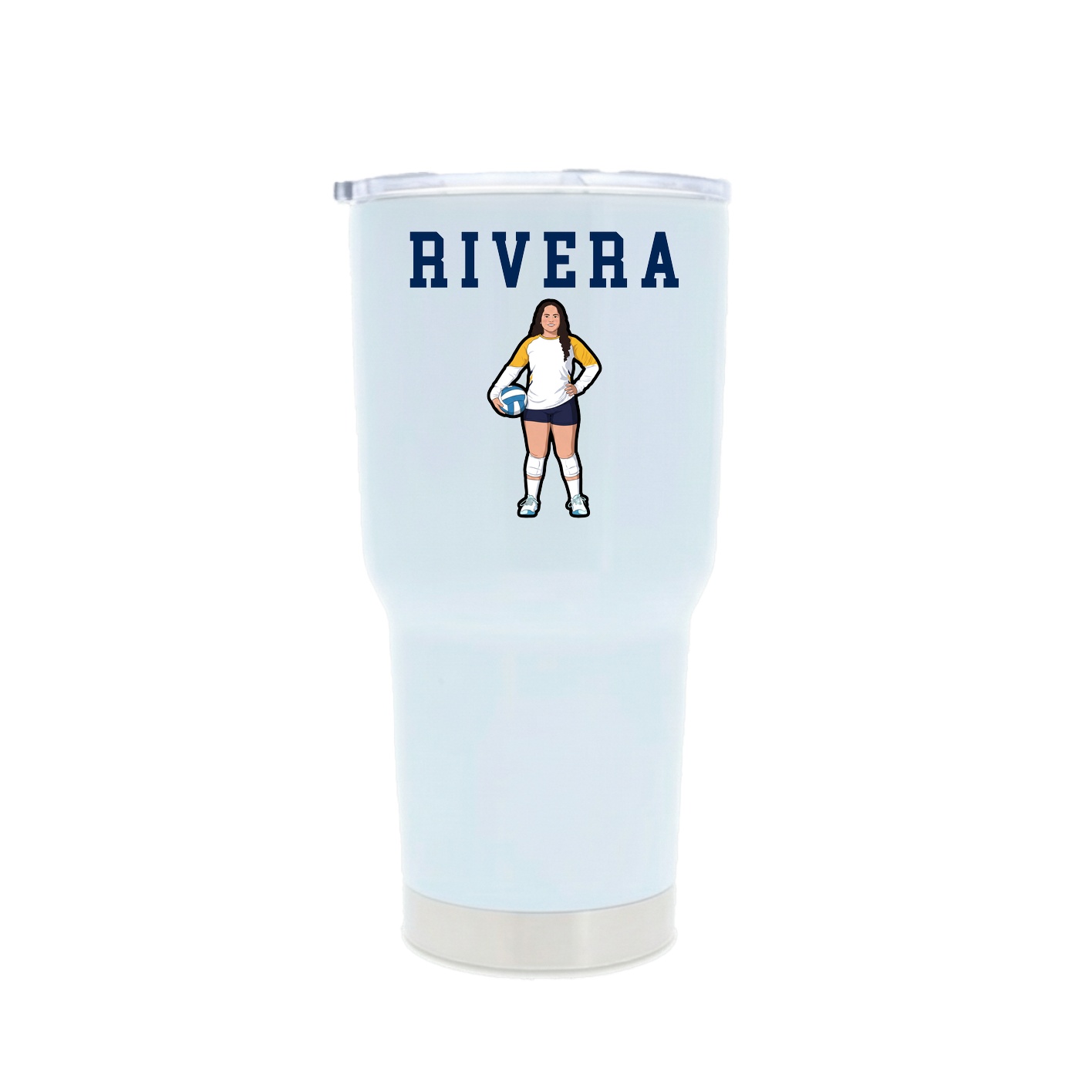 30oz Stainless Steel Tumbler — Shirsey in White