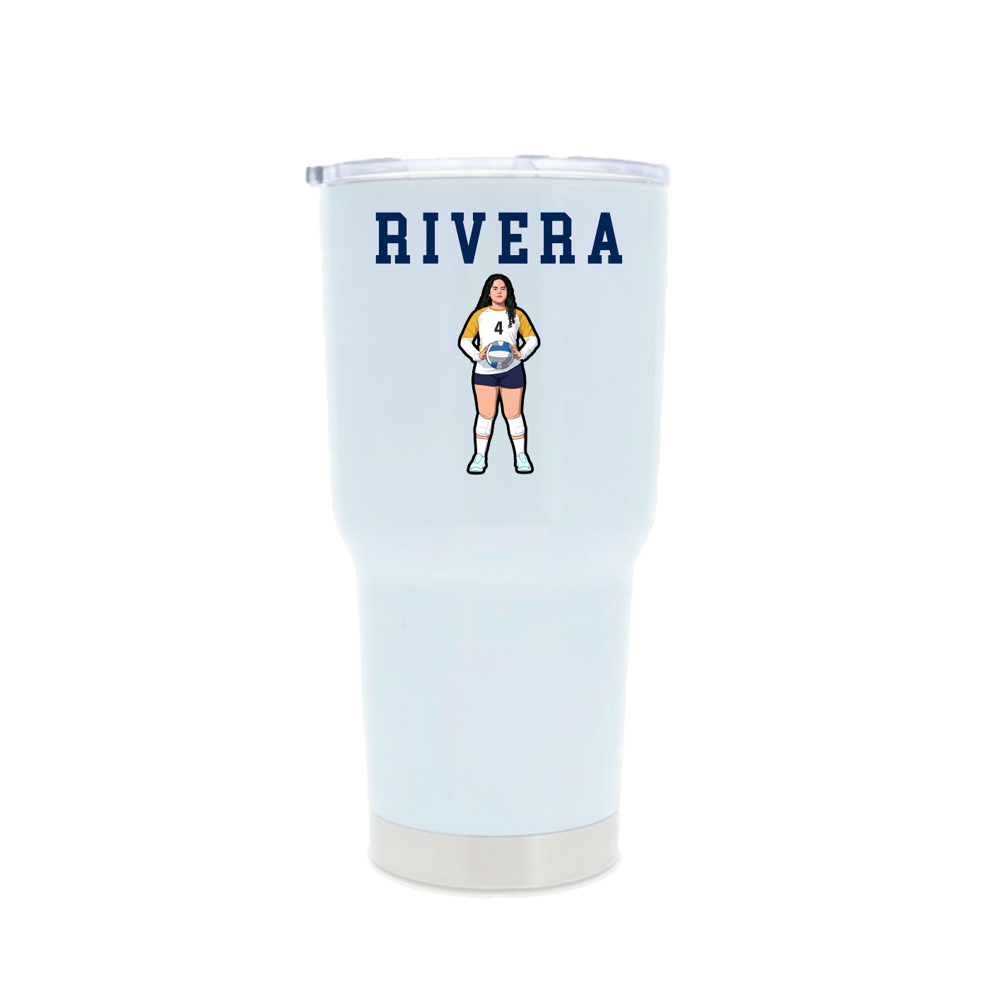 30oz Stainless Steel Tumbler — Shirsey in White