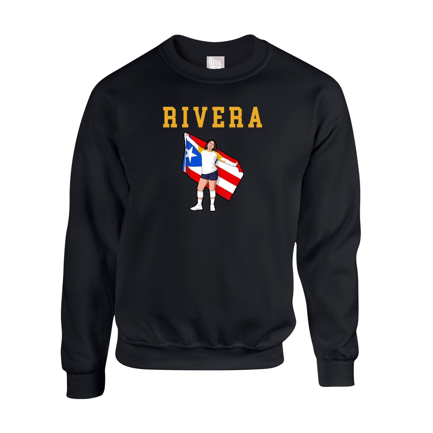 Fleece Crew — Shirsey in Black