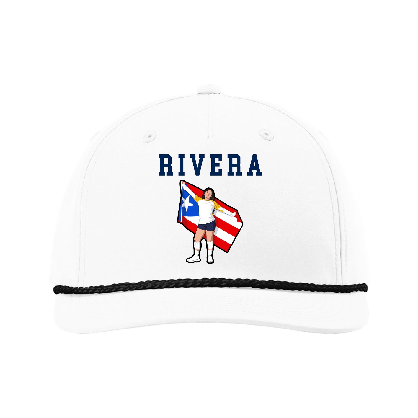 Five-Panel Classic Rope Cap — Shirsey in White