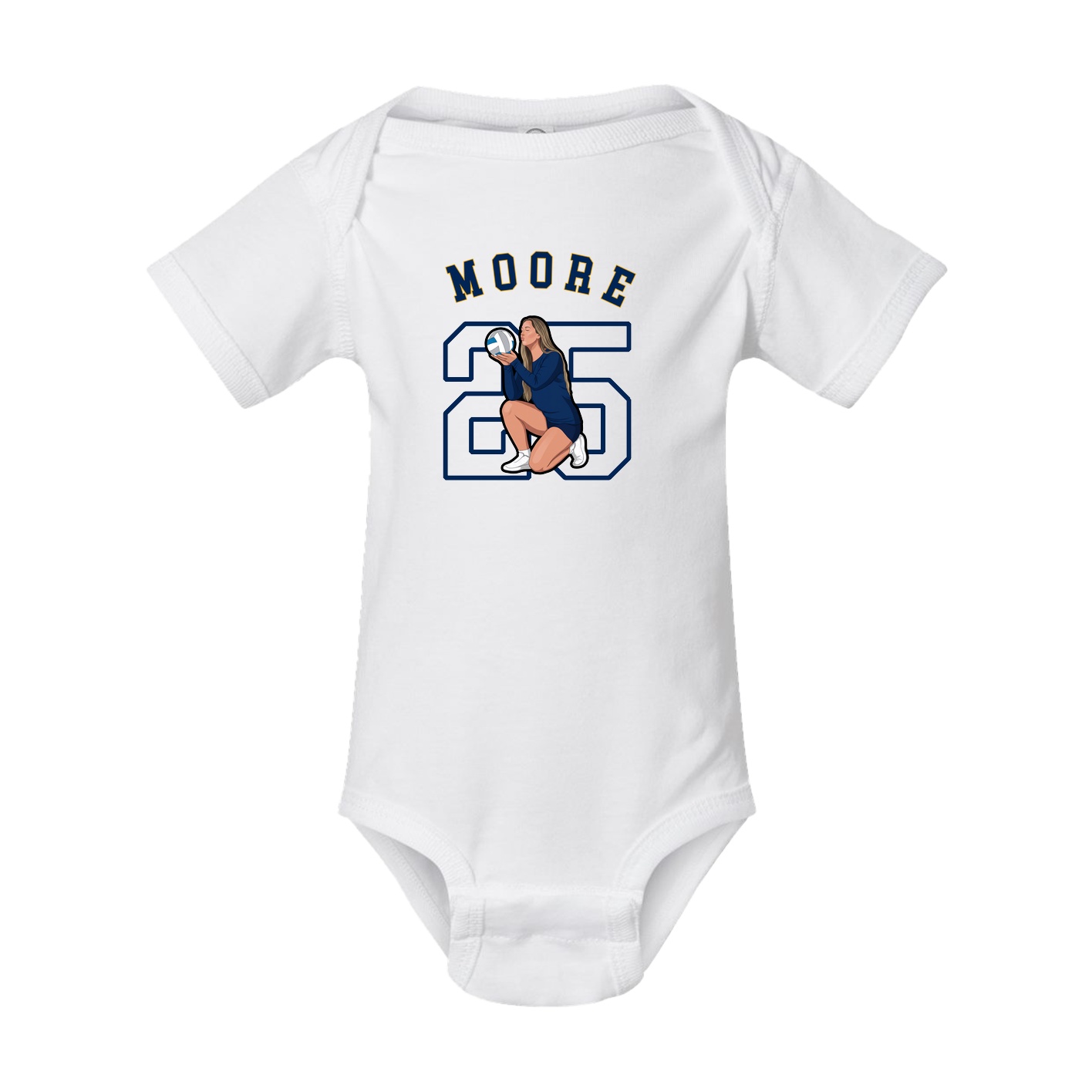 Baby Onesie — Shirsey Arch in White