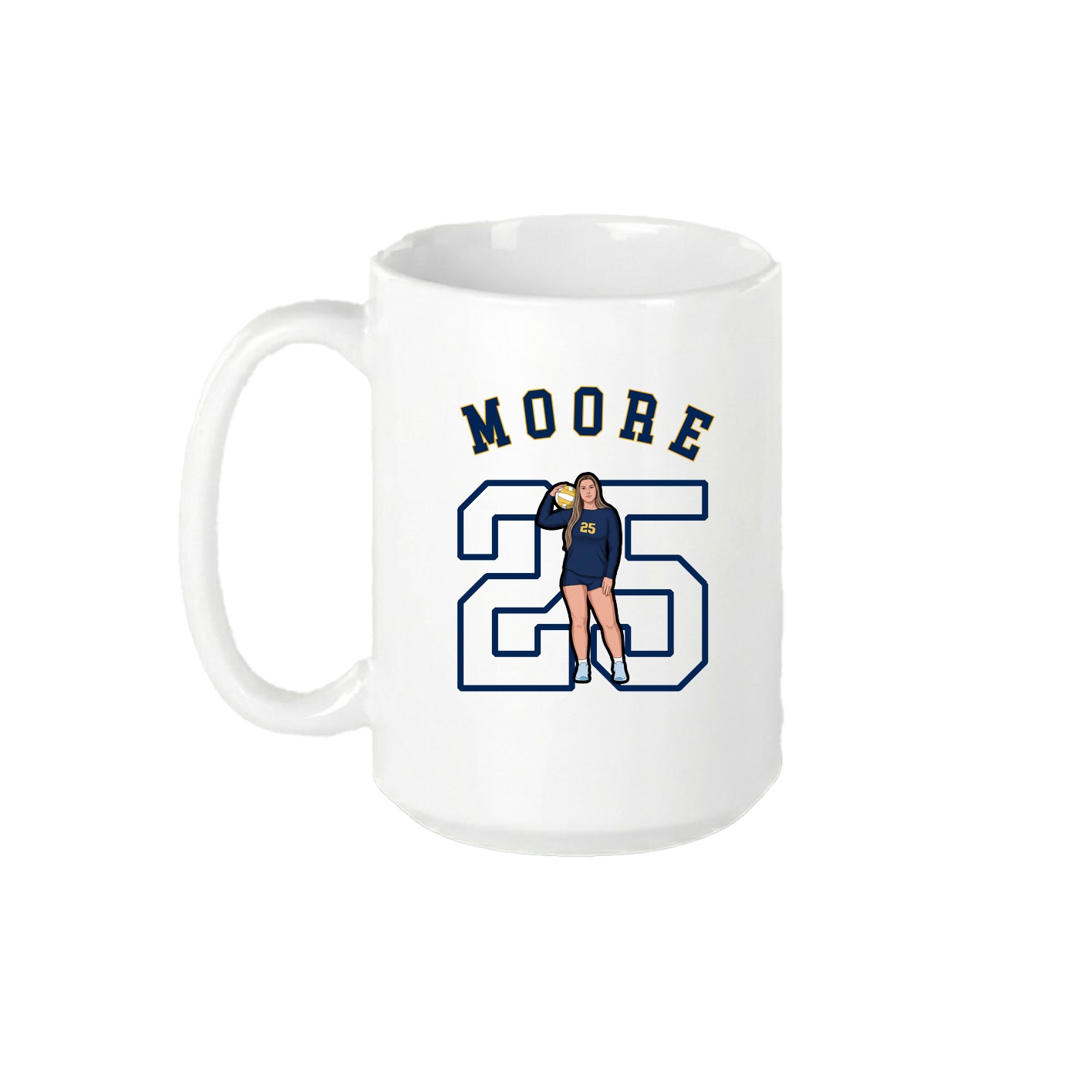 15oz Coffee Mug — Shirsey Arch in White