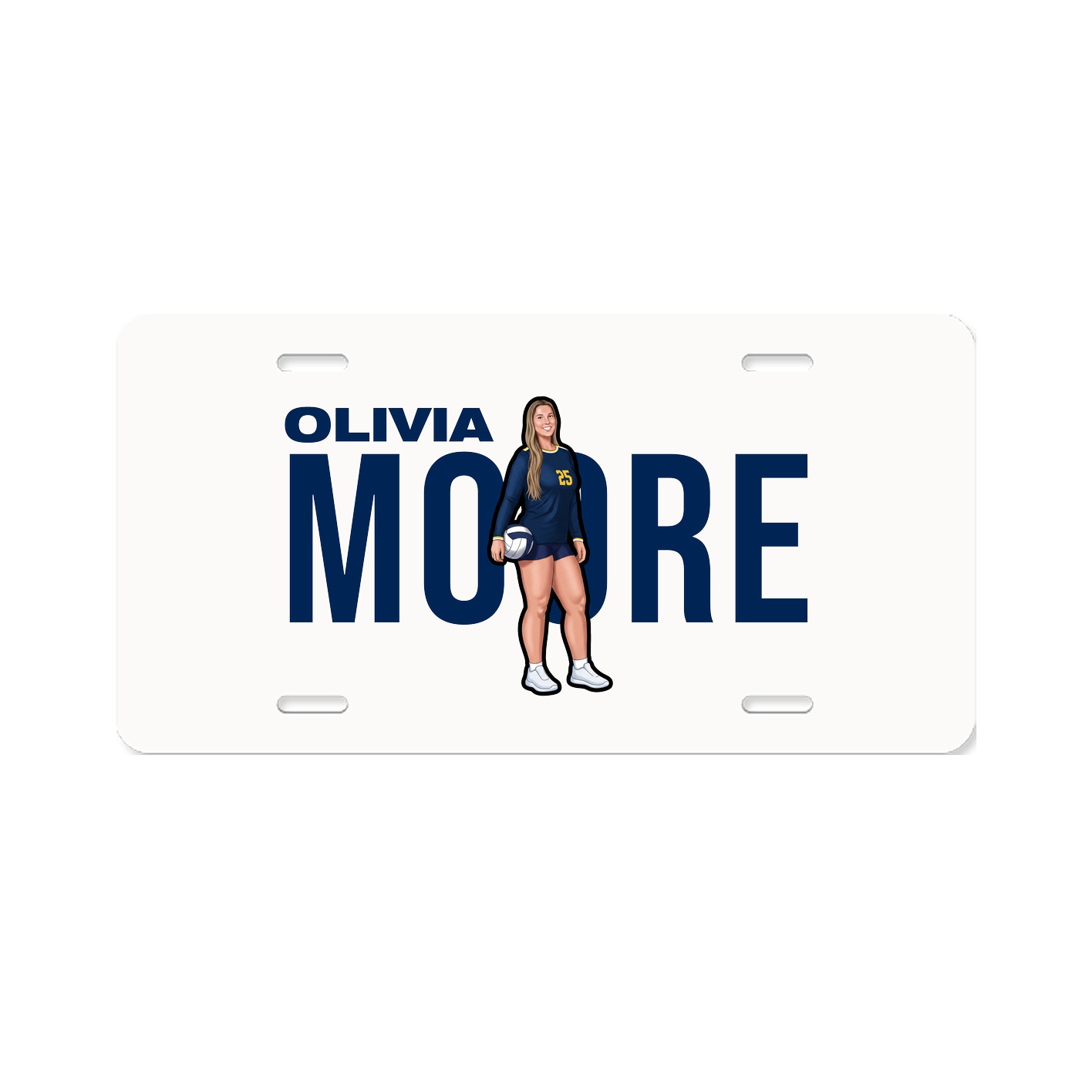 License Plate — Player Name in Classic