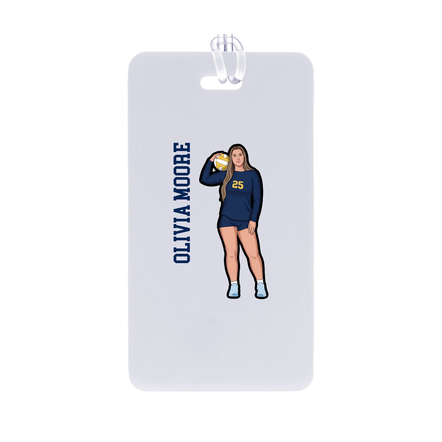 Bag Tag — Name Vertical in Classic