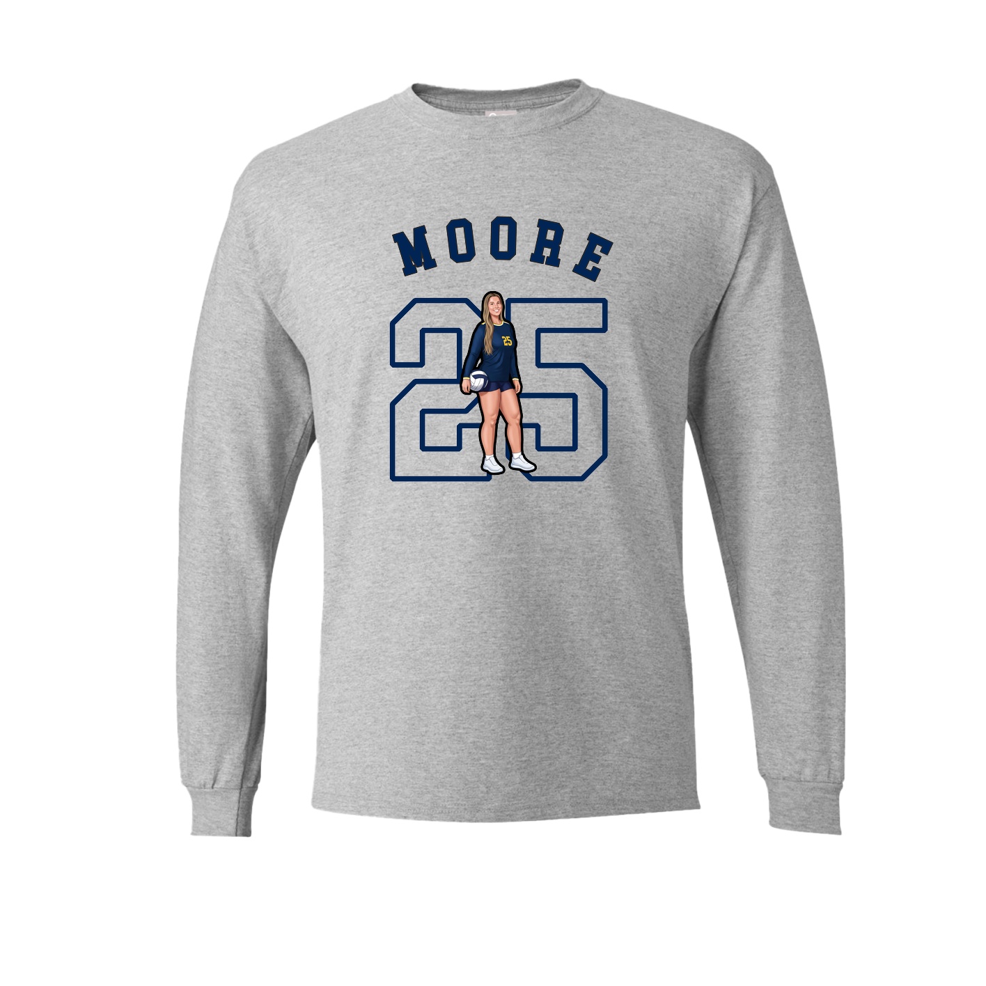 Long Sleeve Tee — Shirsey Arch in Grey