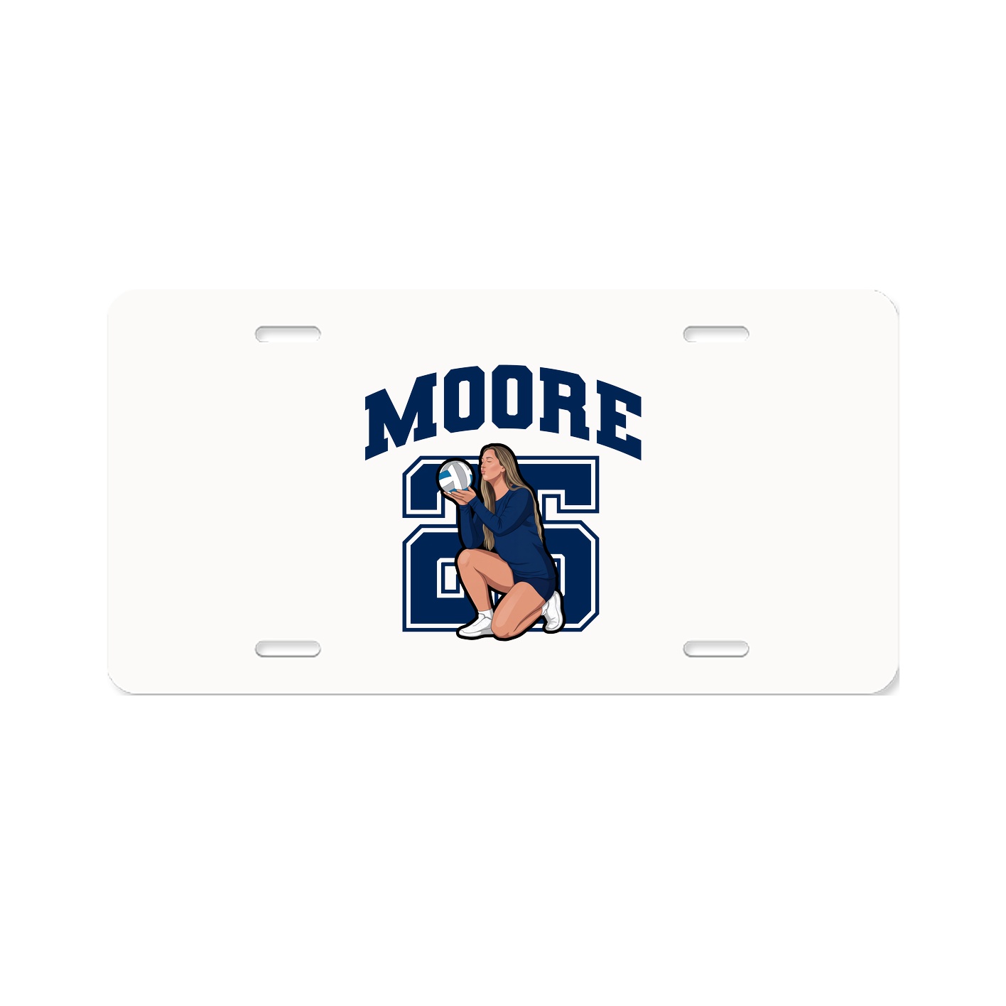 License Plate — Number in Classic