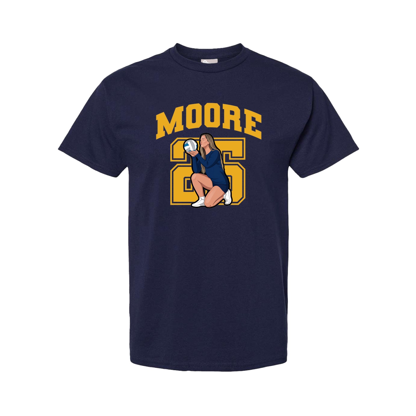 Tee — Number in Navy