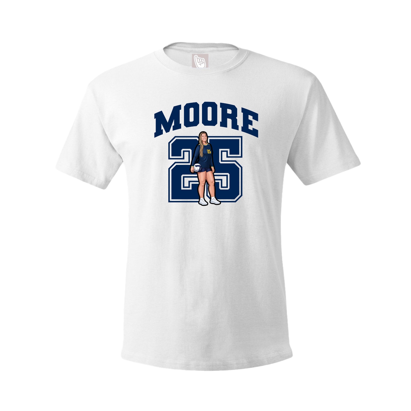 Tee — Number in White