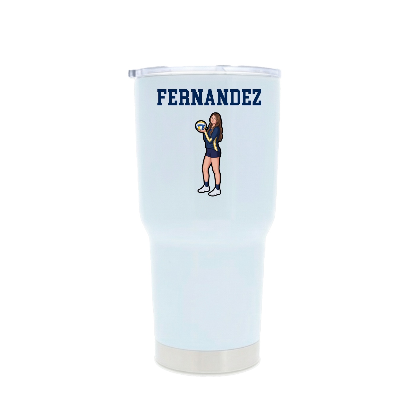 30oz Stainless Steel Tumbler — Shirsey in White