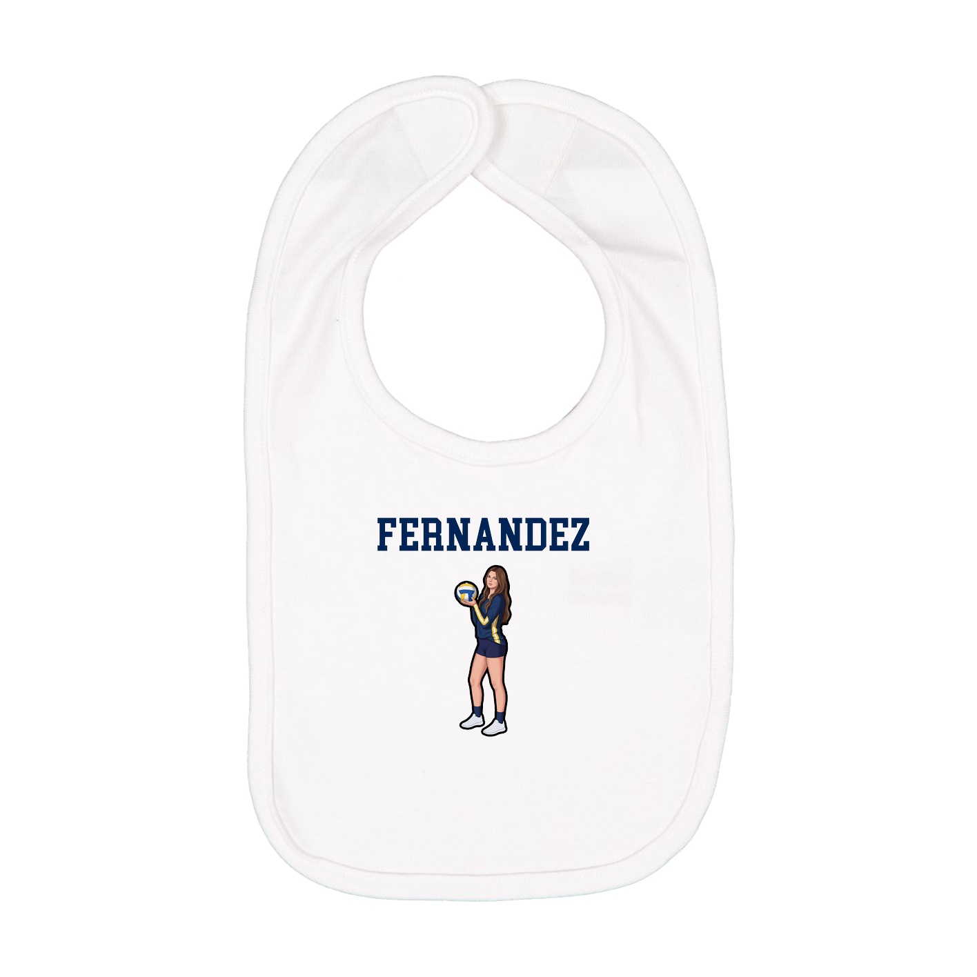Infant Bib — Shirsey in White
