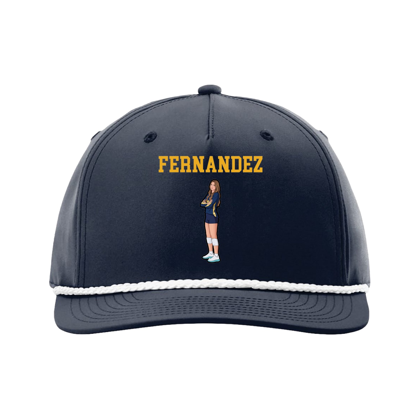 Five-Panel Classic Rope Cap — Shirsey in Navy