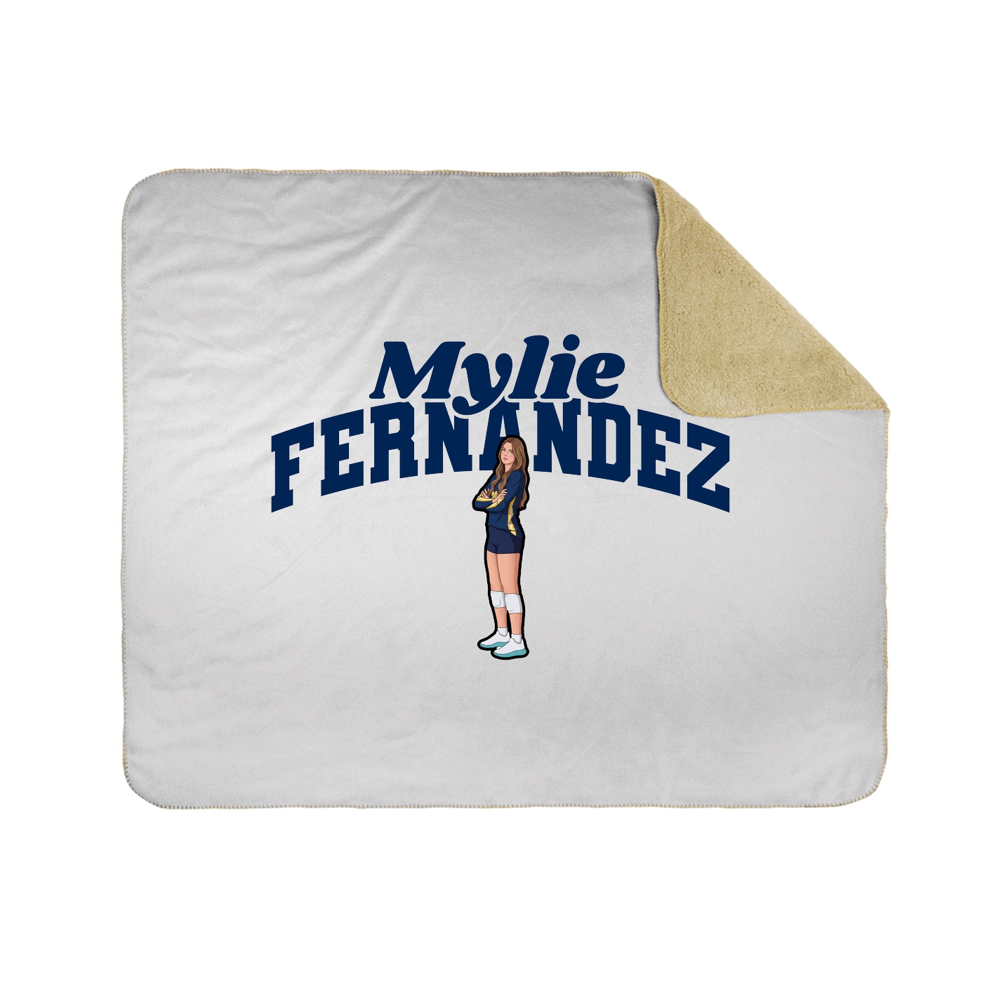 Throw Blanket — Signature Arch in White