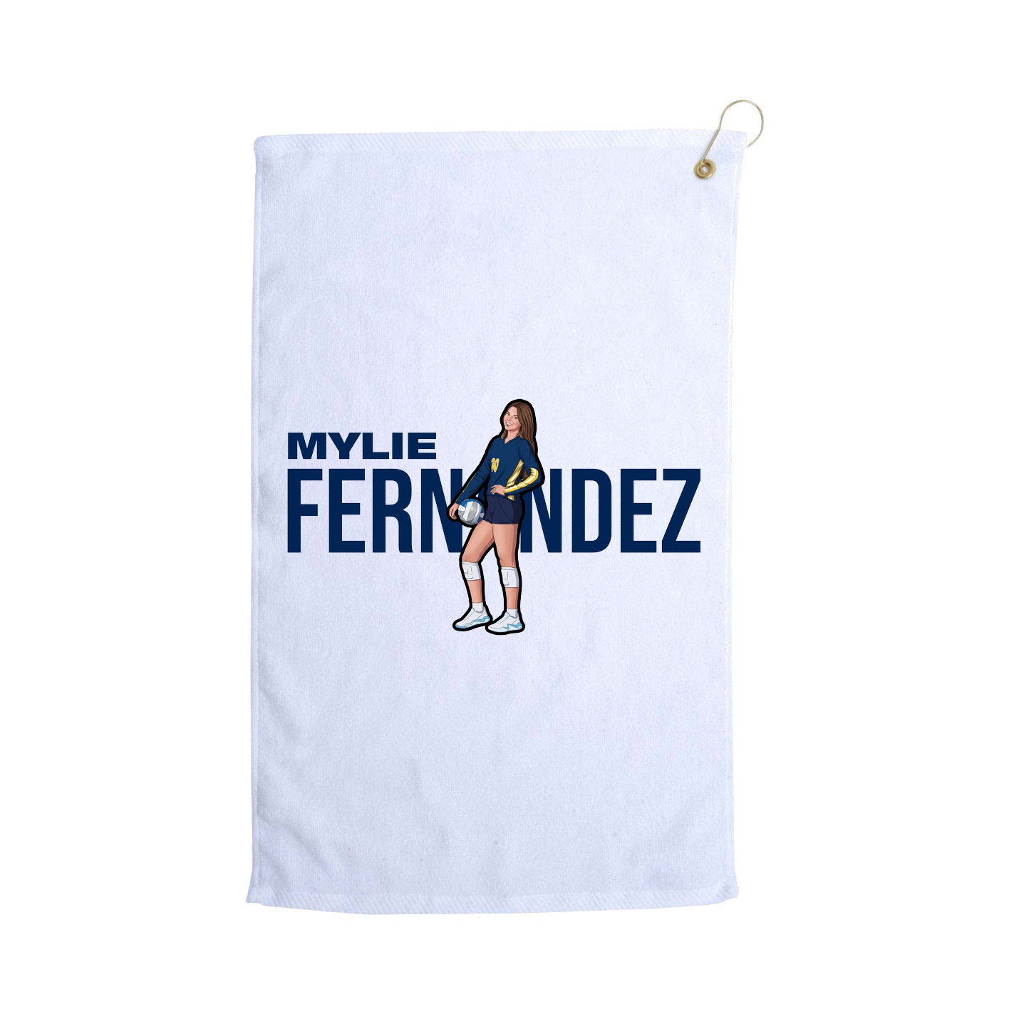 Golf Towel — Player Name in White
