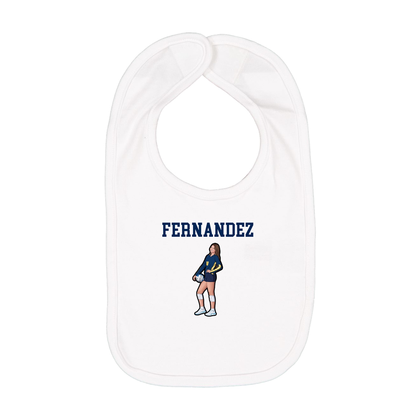 Infant Bib — Shirsey in White